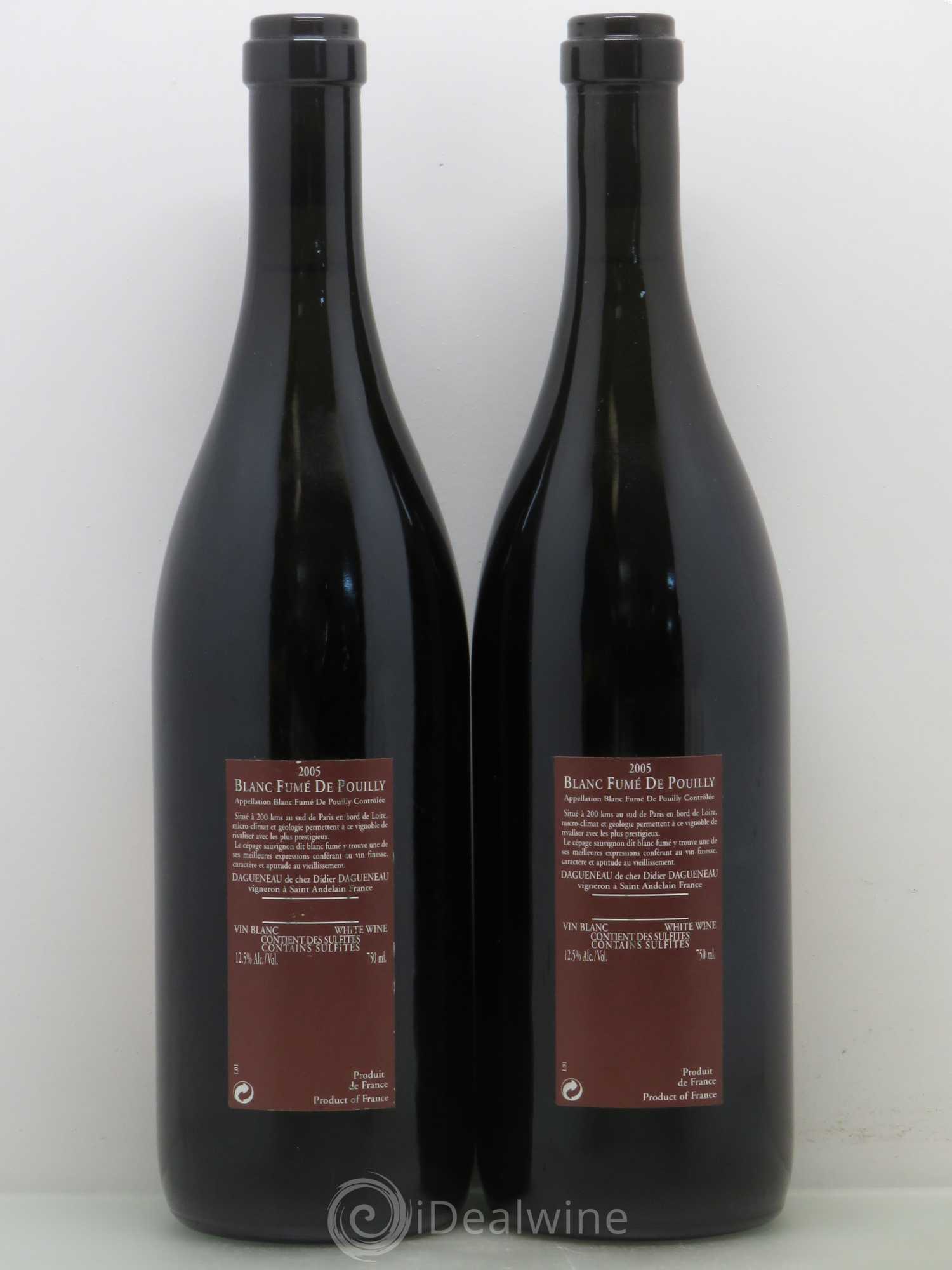 Vin de France (anciennement Pouilly-Fumé) Pur Sang Dagueneau (Domaine Didier - Louis-Benjamin) 2005 - Lot de 2 bouteilles - 1