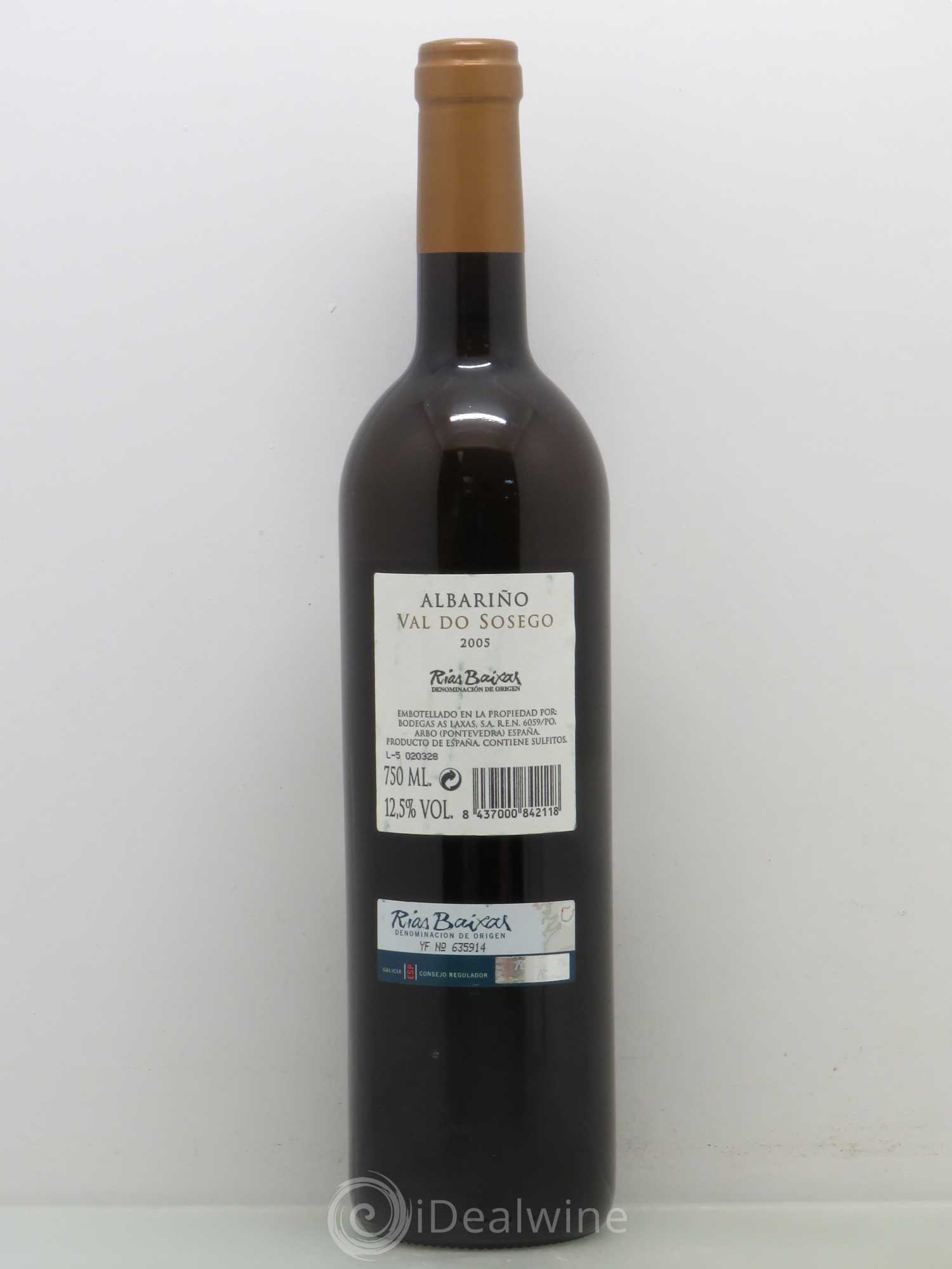 Rias Baixas Val Do Sosego Albariño 2005 - Lotto di 1 bottiglia - 1