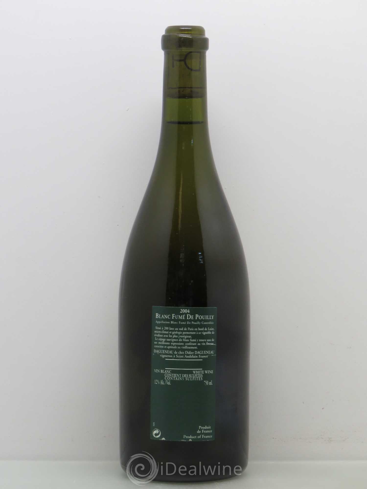 Vin de France (anciennement Pouilly-Fumé) Silex Dagueneau (Domaine Didier - Louis-Benjamin) 2004 - Lot de 1 bouteille - 1