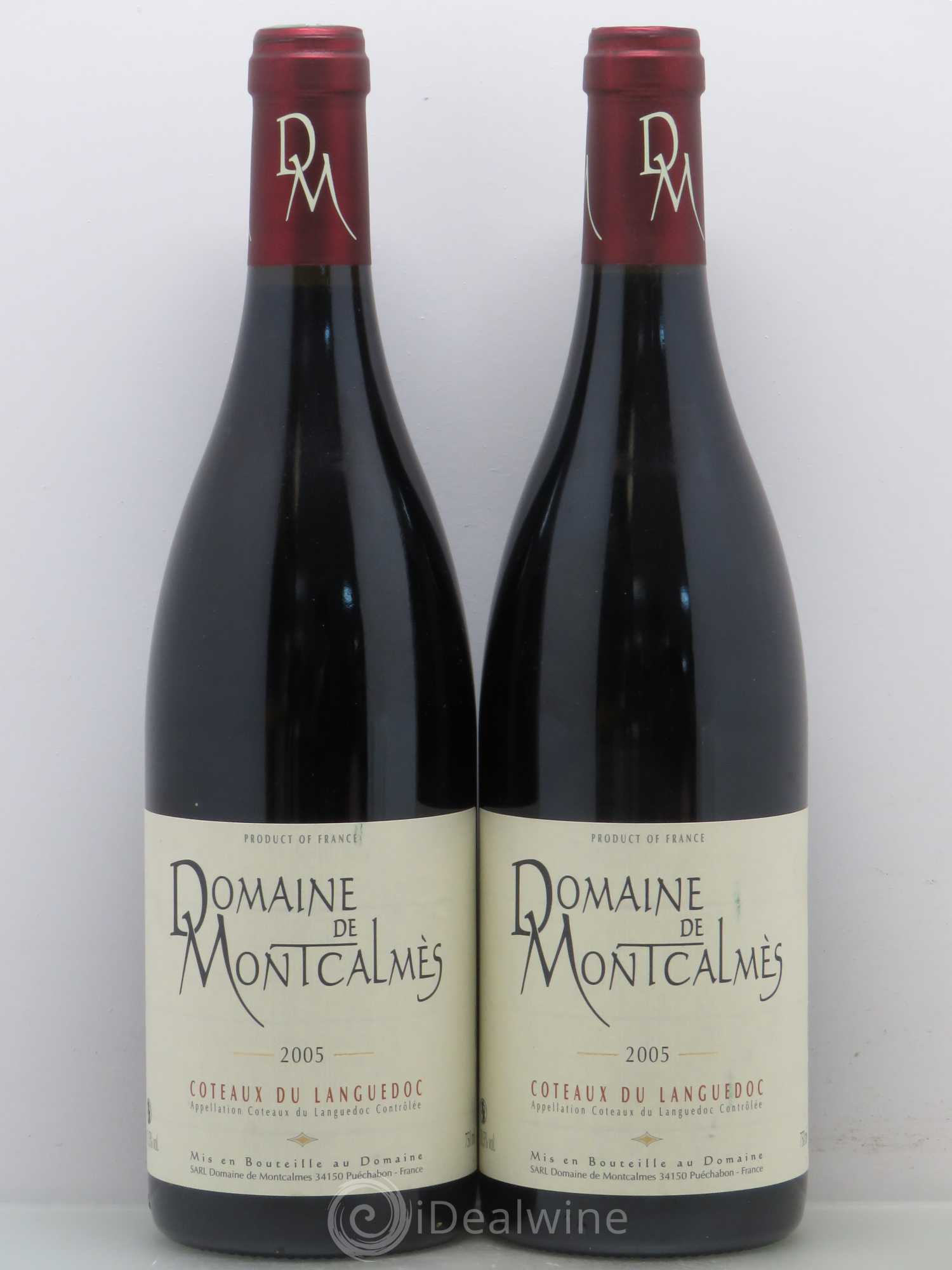 Terrasses du Larzac Domaine de Montcalmès Frédéric Pourtalié 2005 - Lot de 2 bouteilles - 0