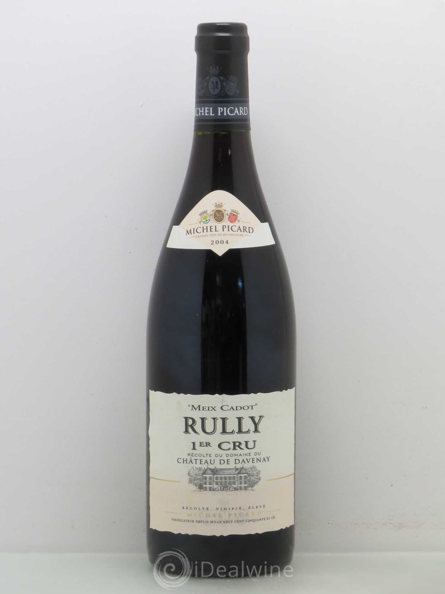 Rully 1er Cru Meix Cadot Château De Davenay Michel Picard 2004 - Posten von 1 Flasche - 0