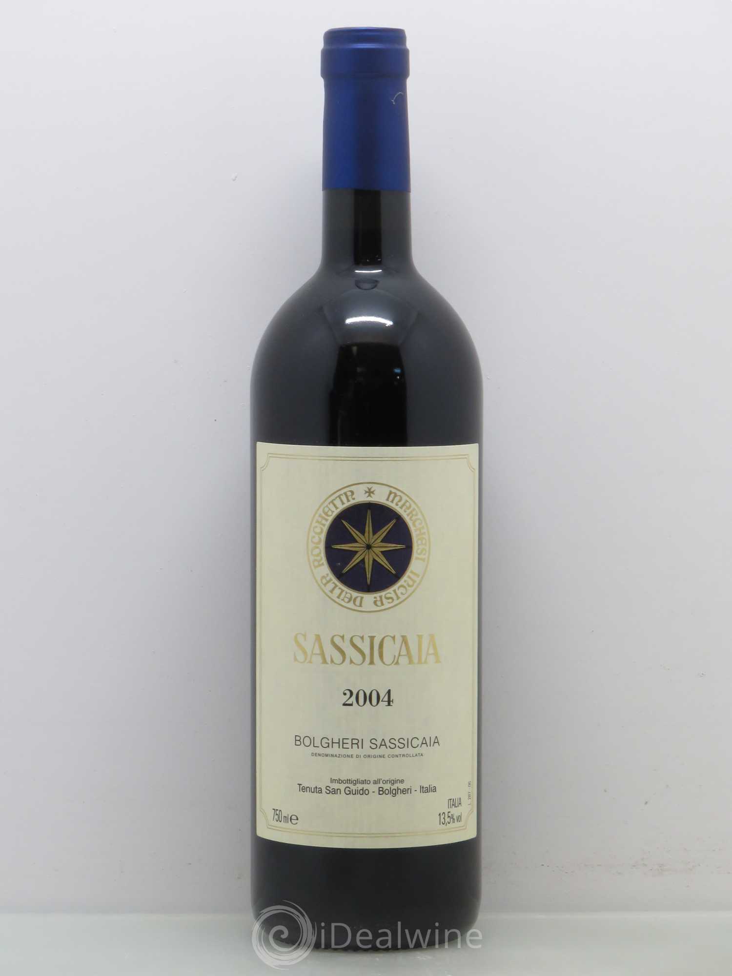 Bolgheri DOC Sassicaia Tenuta San Guido 2004 - Lot de 1 bouteille - 0