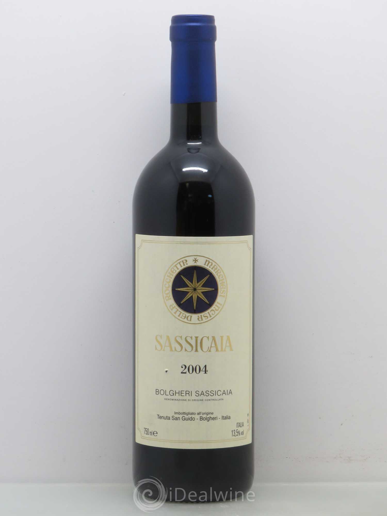 Bolgheri DOC Sassicaia Tenuta San Guido 2004 - Lot de 1 bouteille - 0