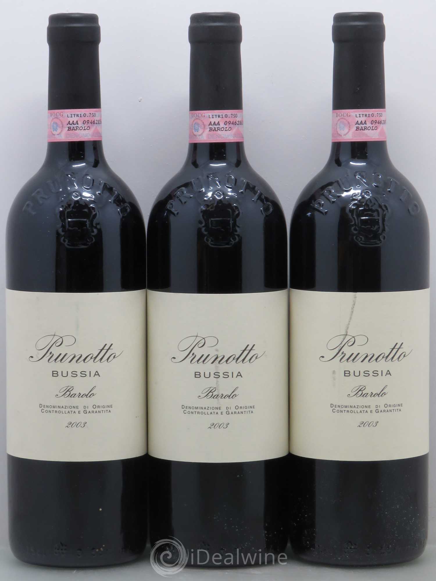 Barolo Prunotto Bussia 2003 - Posten von 3 Flaschen - 0