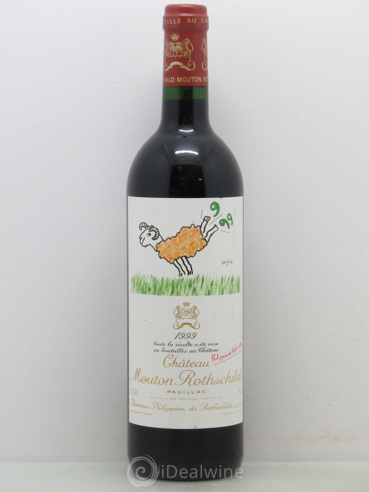 Château Mouton Rothschild 1er Grand Cru Classé 1999 - Lot de 1 bouteille - 0
