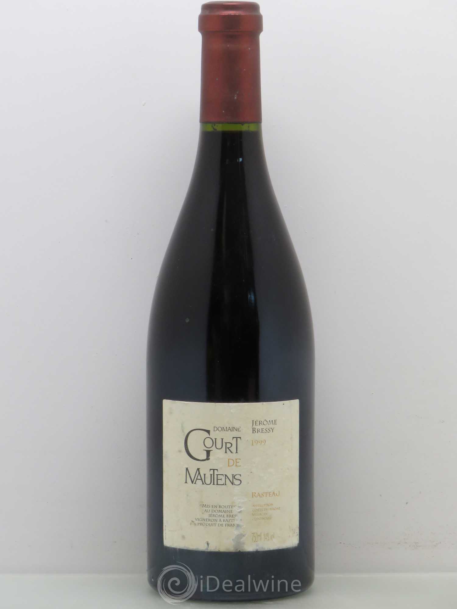 Rasteau Domaine Gourt de Mautens - Jérôme Bressy 1999 - Lot de 1 bouteille - 0