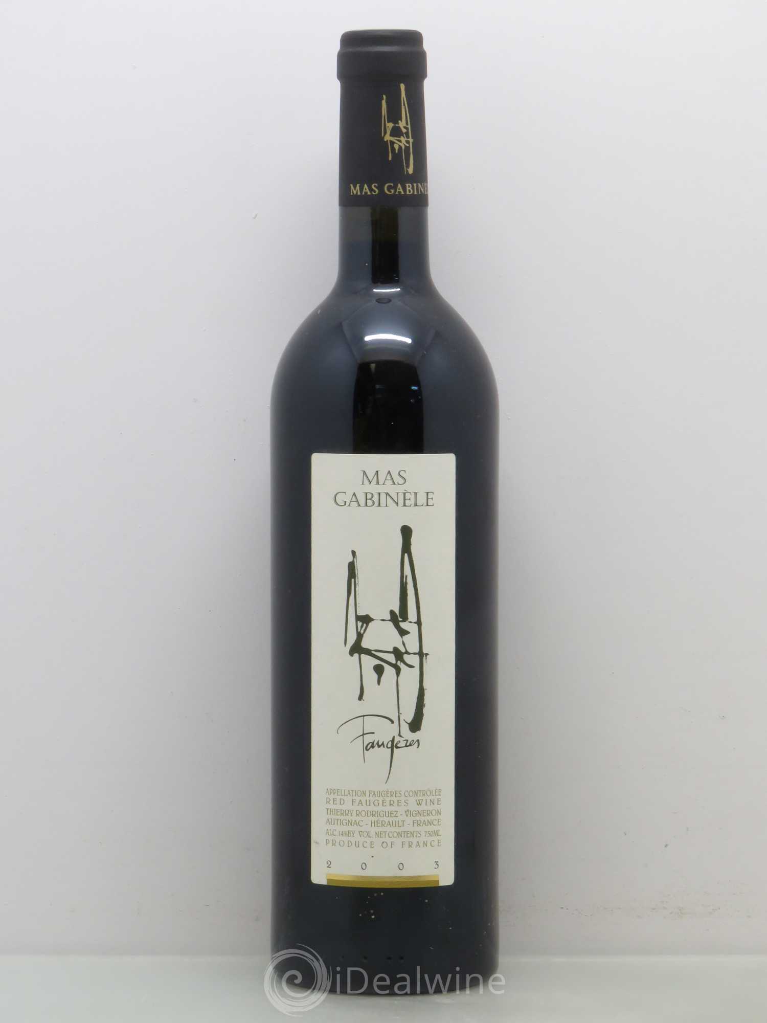 Faugères Mas Gabinèle 2003 - Posten von 1 Flasche - 0