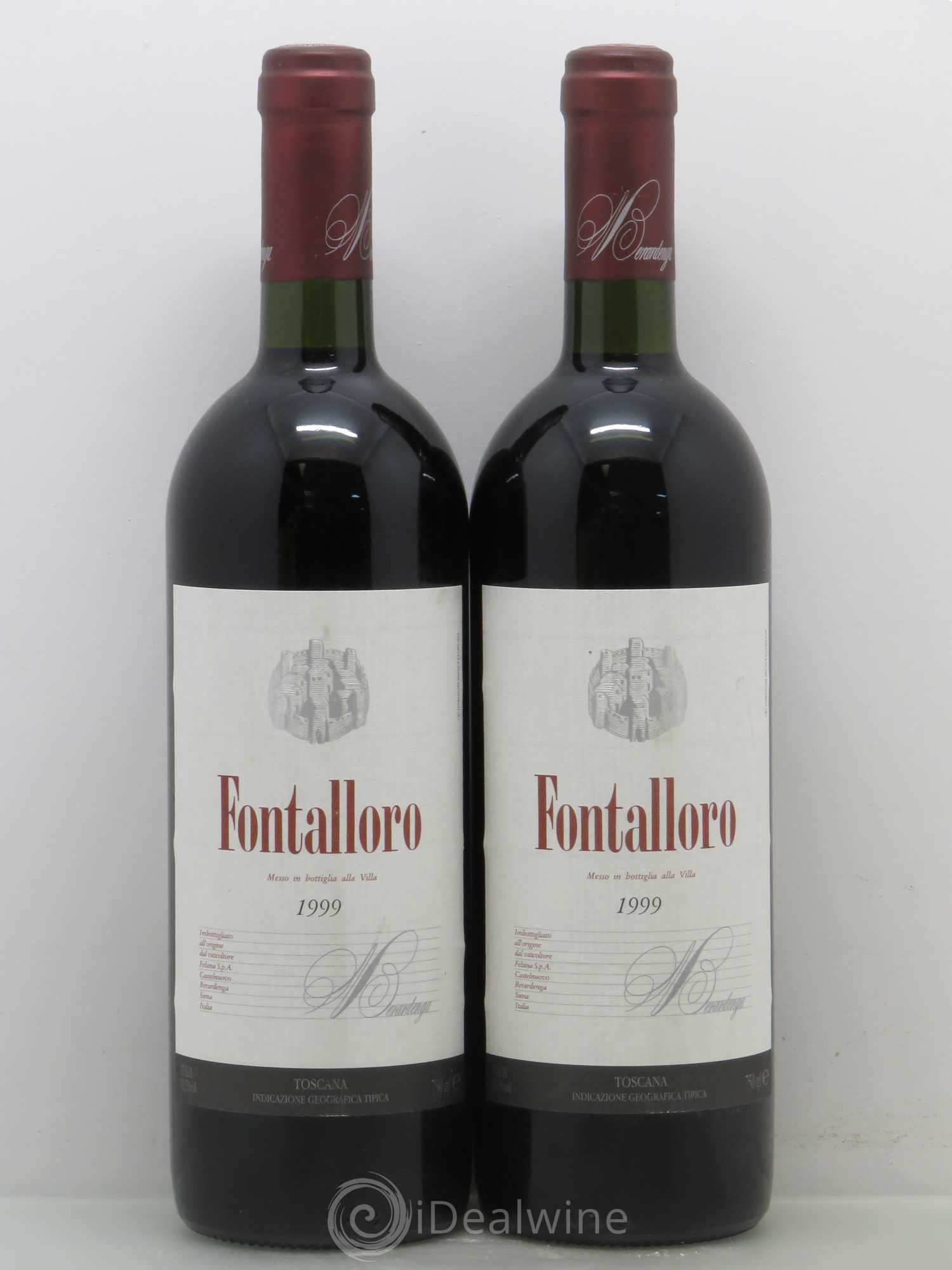 Italie IGT Toscane Fattoria Di Felsina Berardenga Fontalloro 1999 - Posten von 2 Flaschen - 0