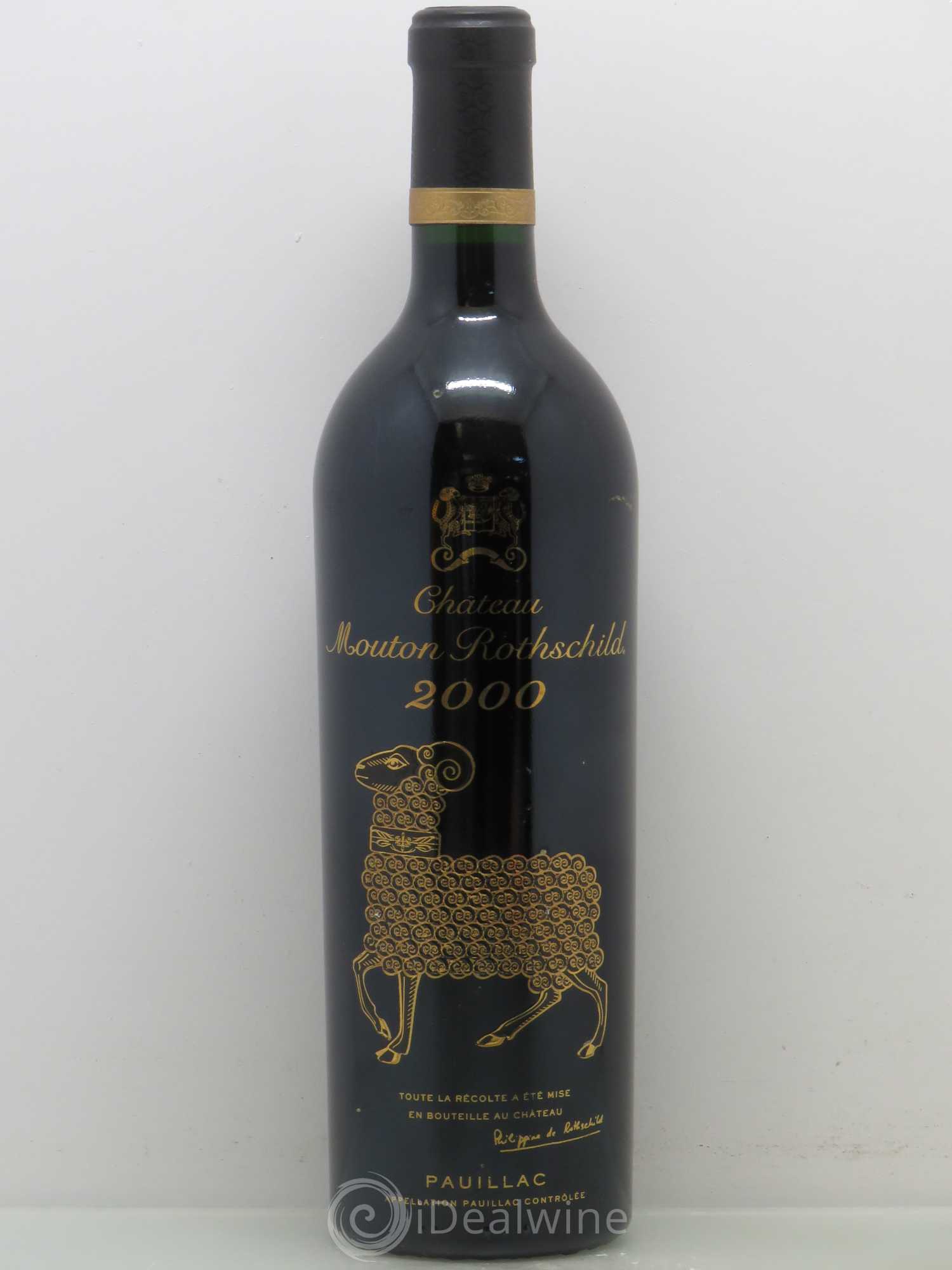 Château Mouton Rothschild 1er Grand Cru Classé 2000 - Lot de 1 bouteille - 0