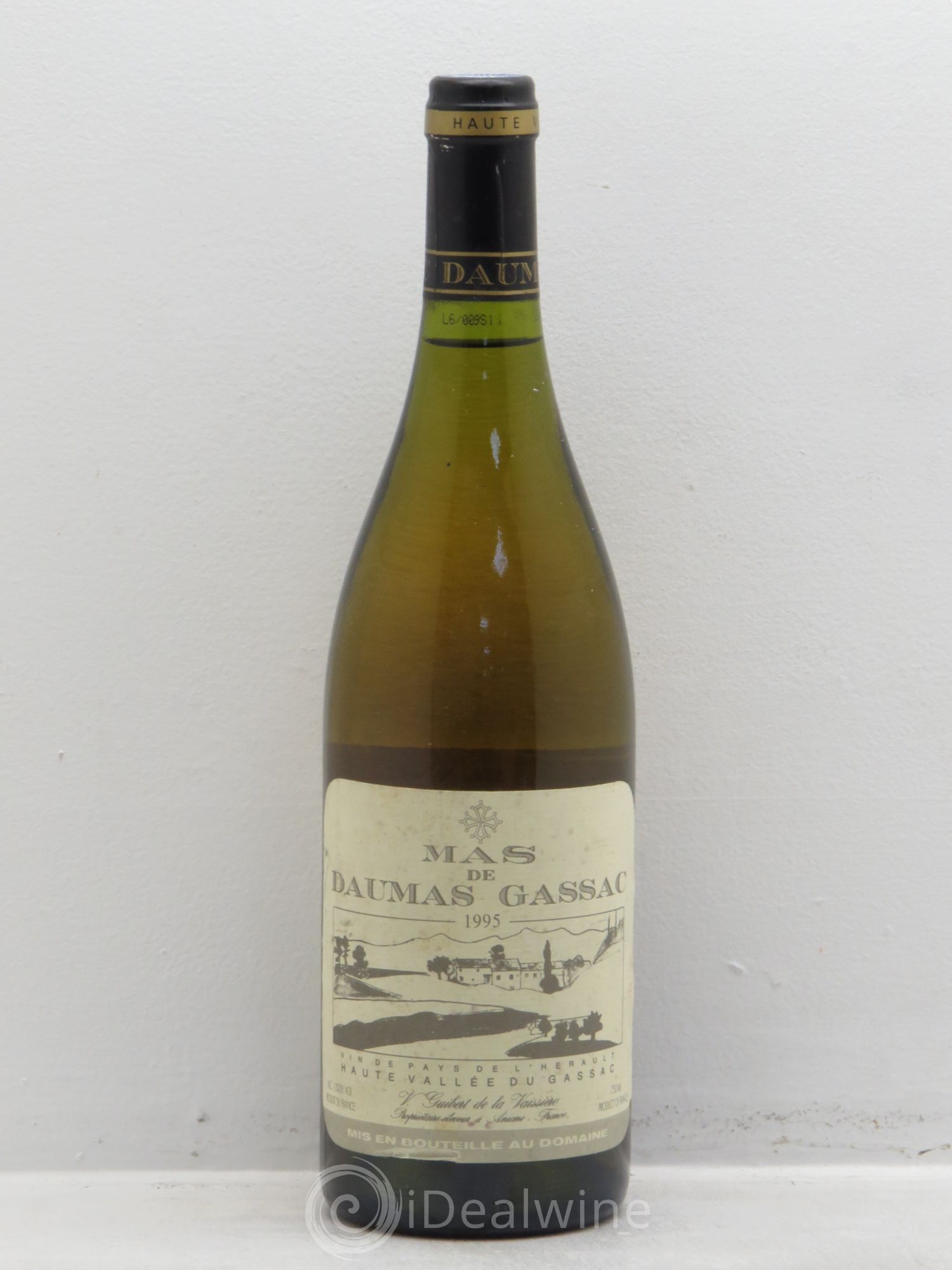 Saint-Guilhem-le-Désert - Cité d'Aniane Mas Daumas Gassac Famille Guibert de La Vaissière (sans prix de réserve) 1995 - Lot de 1 bouteille - 0
