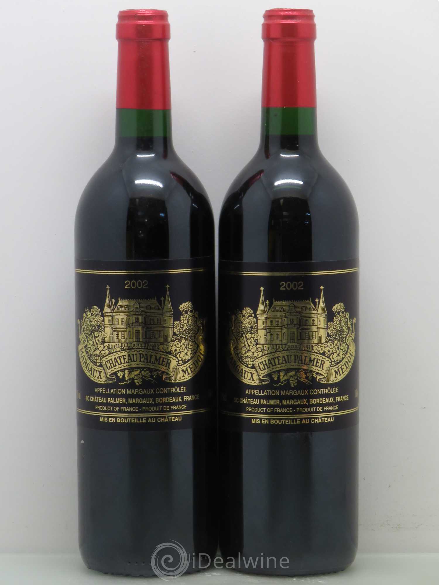 Château Palmer 3ème Grand Cru Classé 2002 - Lot de 2 bouteilles - 0