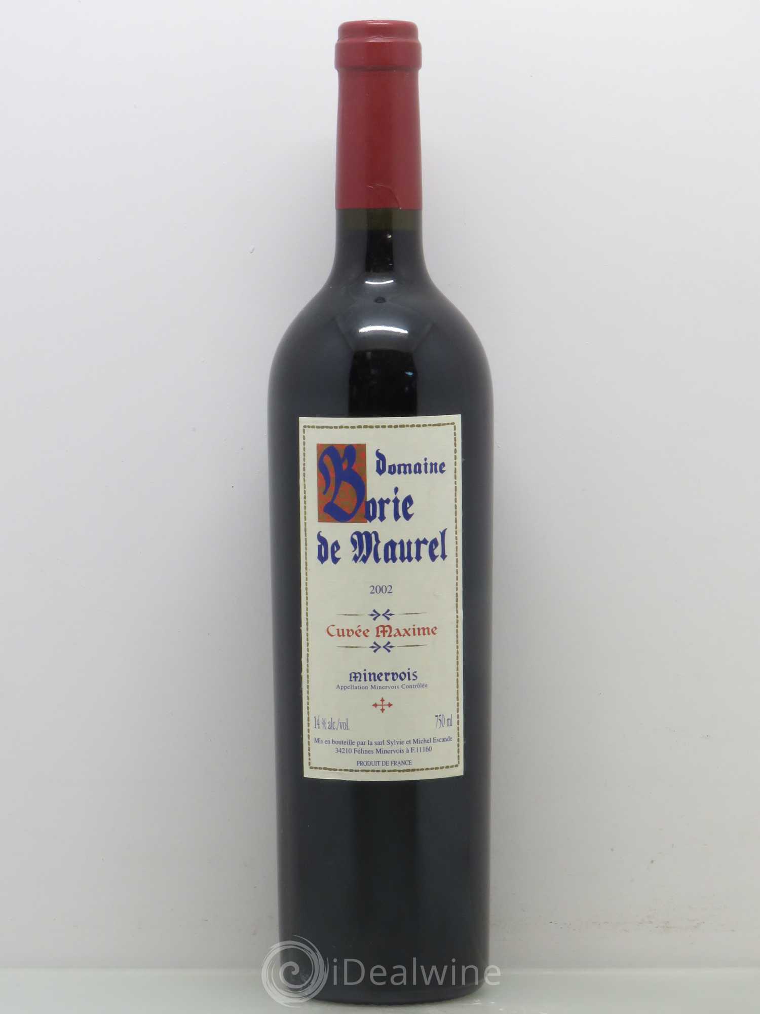 Minervois Domaine Borie De Maurel Cuvee Maxime 2002 - Posten von 1 Flasche - 0