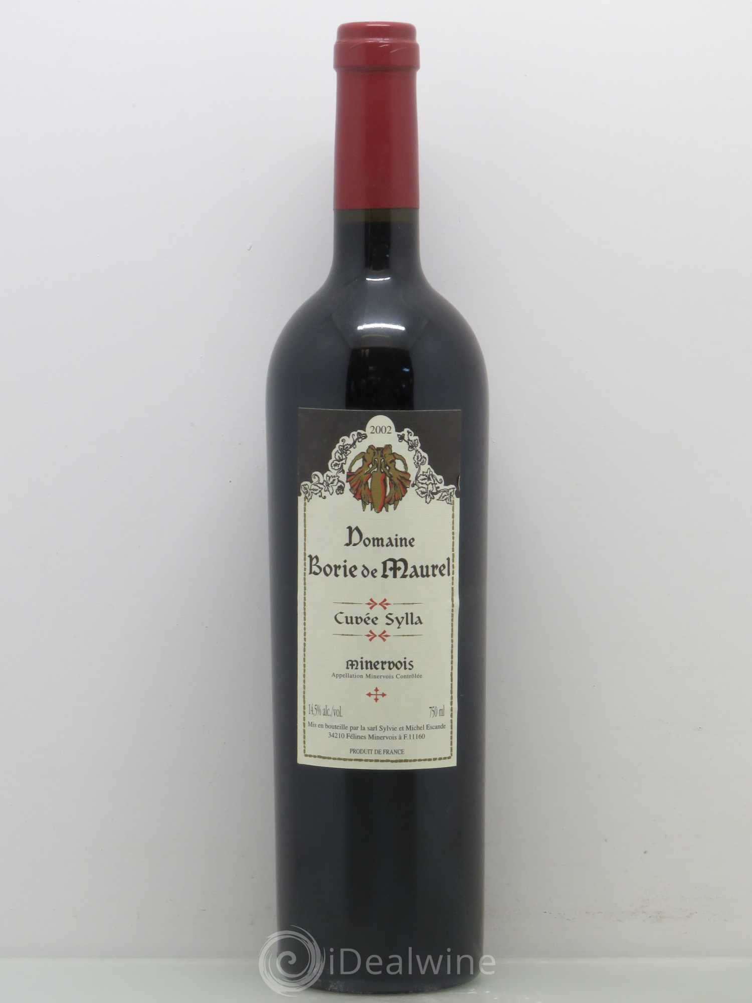 Minervois Cuvée Sylla Borie de Maurel (Domaine) 2002 - Lot de 1 bouteille - 0