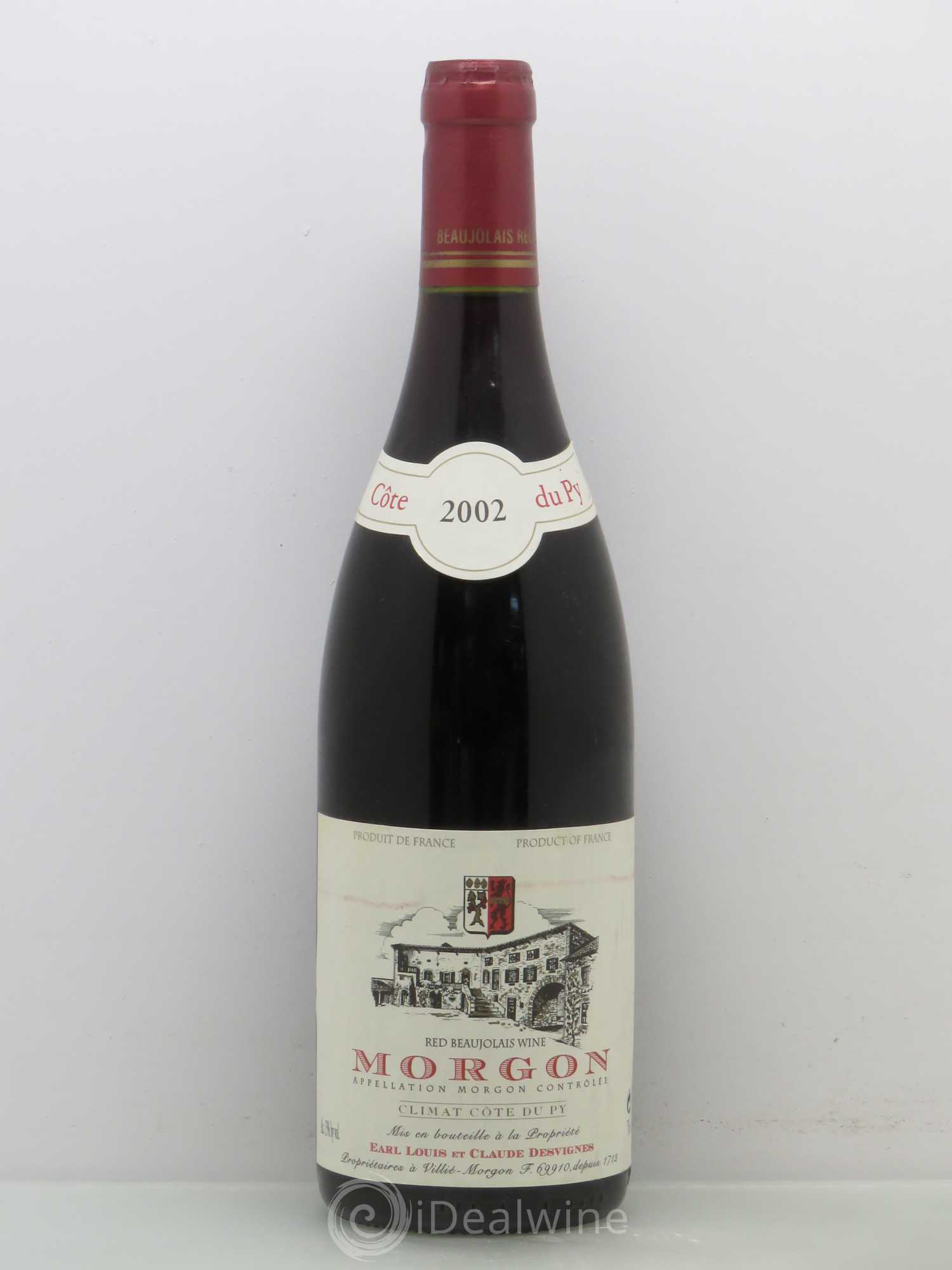 Morgon Côte du Py Louis-Claude Desvignes 2002 - Lot de 1 bouteille - 0