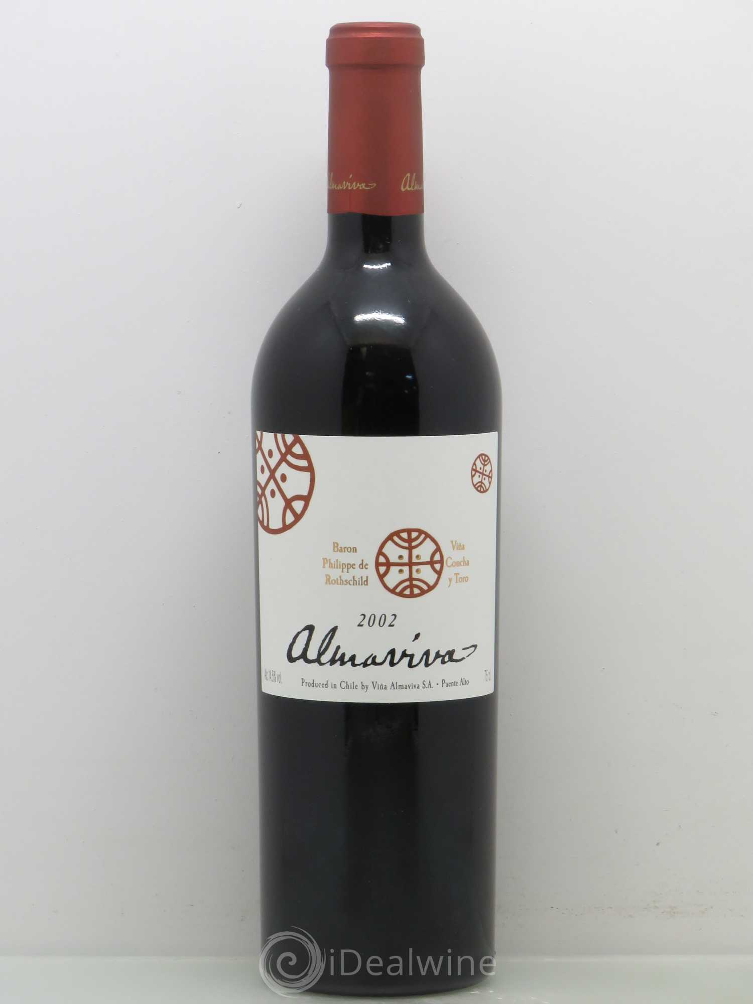 Chili Almaviva Baron P. de Rothschild Concha y Toro 2002 - Lot de 1 bouteille - 0