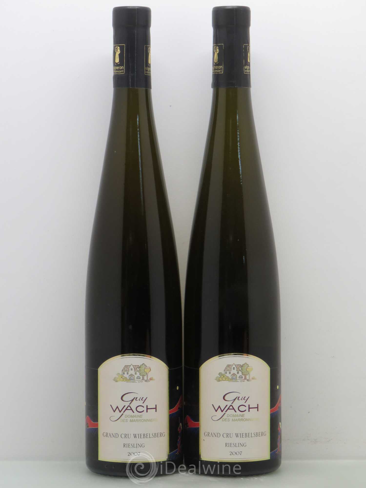 Riesling Grand Cru Wiebelsberg Guy Wach Domaine Des Marroniers 2007 - Posten von 2 Flaschen - 0