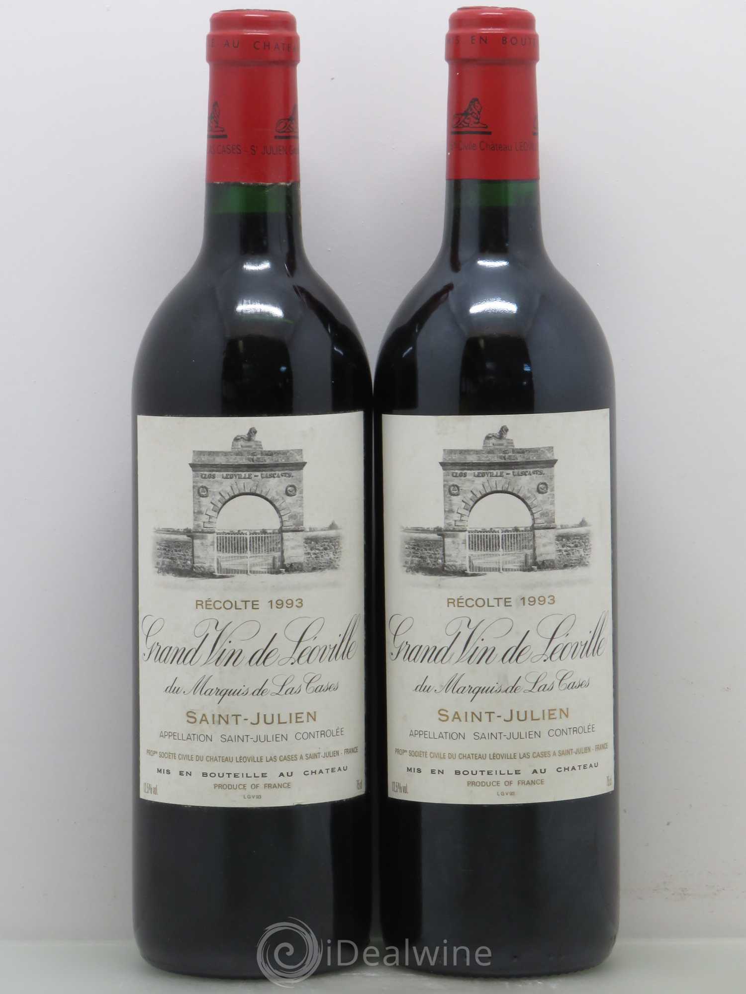 Château Léoville Las Cases 2ème Grand Cru Classé 1993 - Lot de 2 bouteilles - 0