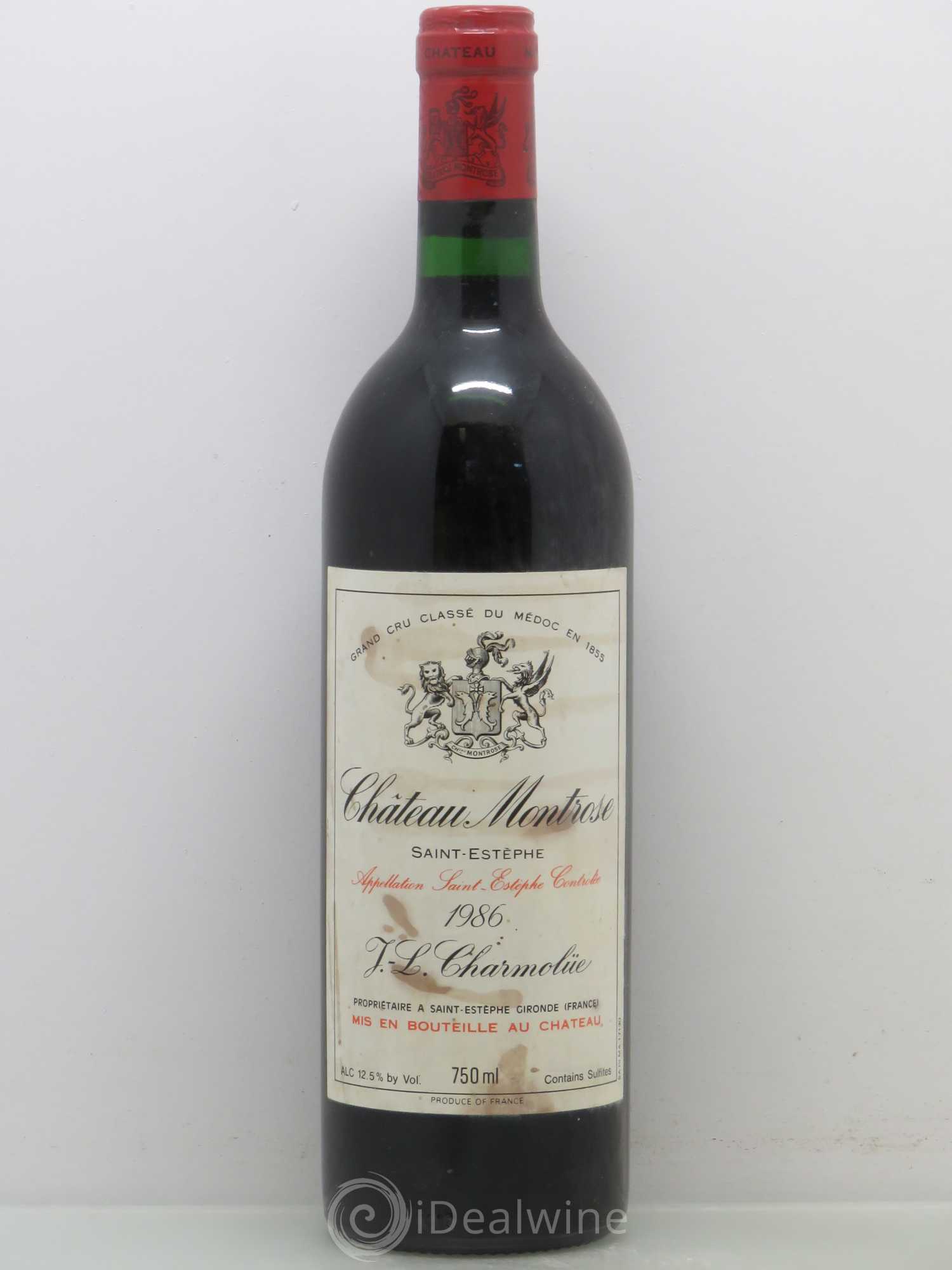 Château Montrose 2ème Grand Cru Classé 1986 - Lot de 1 bouteille - 0