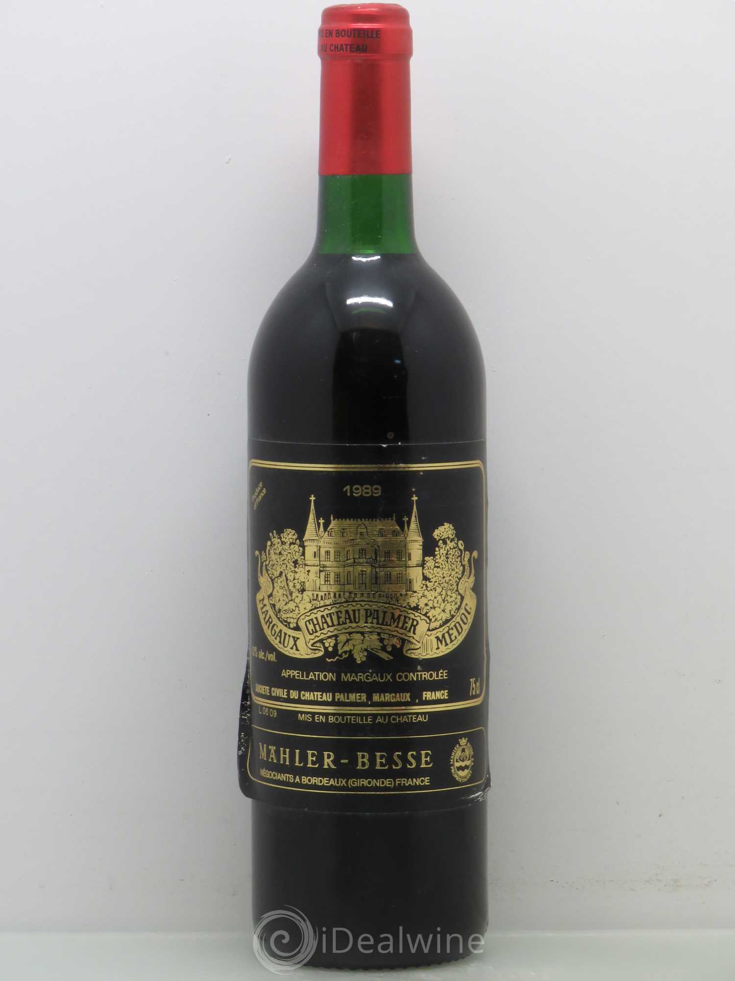 Château Palmer 3ème Grand Cru Classé 1989 - Lot de 1 bouteille - 0