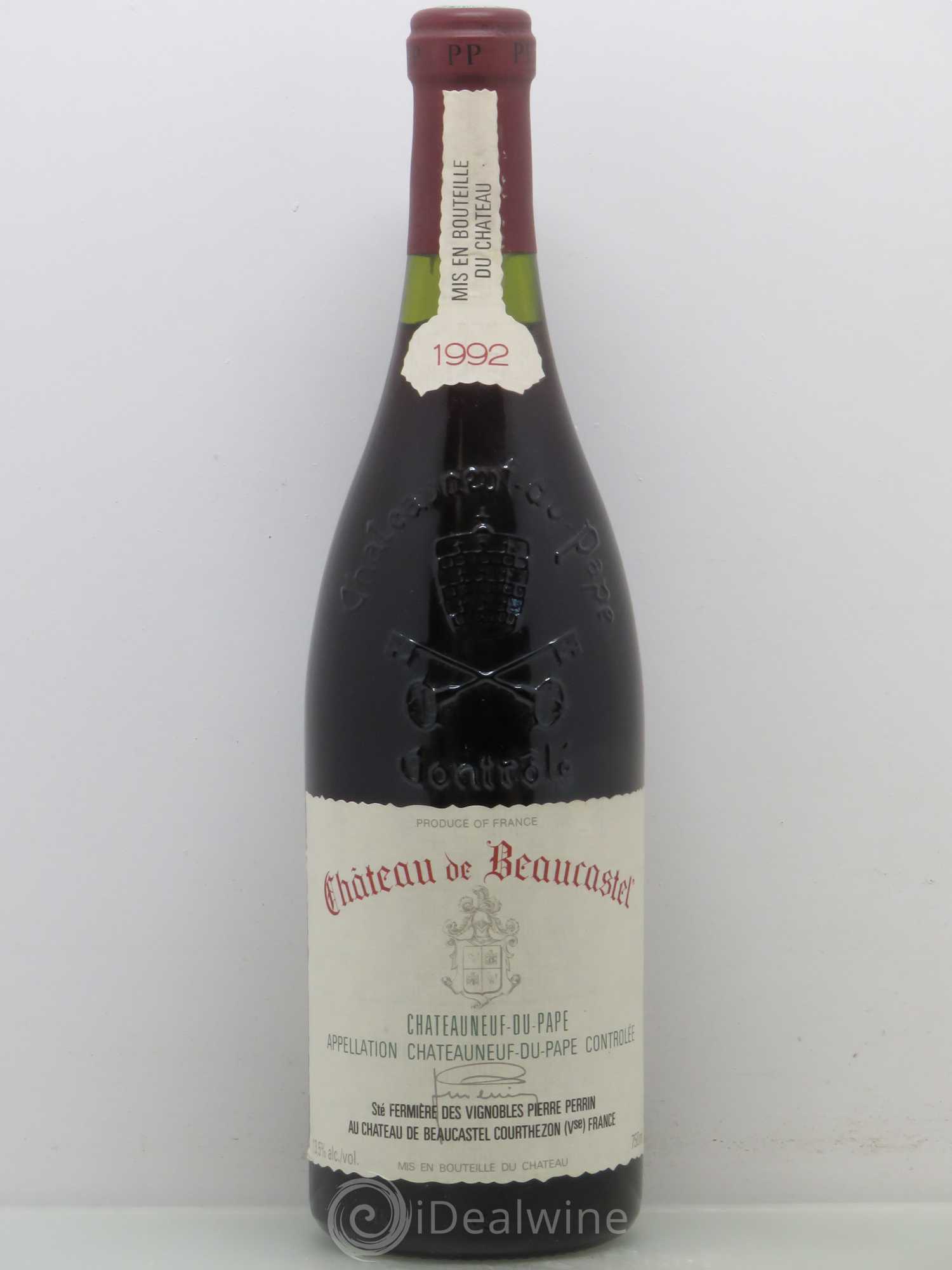 Châteauneuf-du-Pape Château de Beaucastel Famille Perrin 1992 - Lot de 1 bouteille - 0