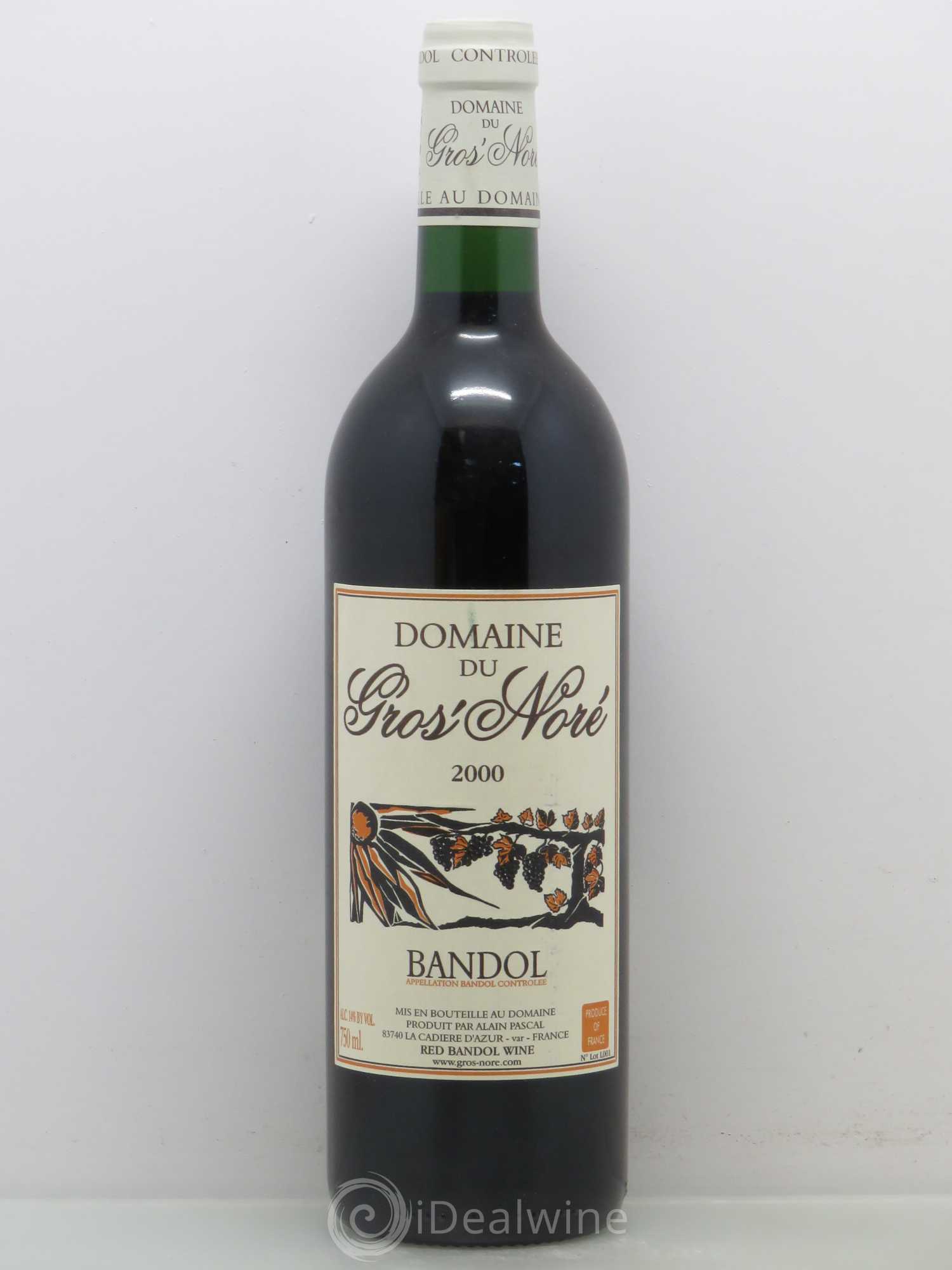 Bandol Domaine Du Gros Nore 2000 - Posten von 1 Flasche - 0
