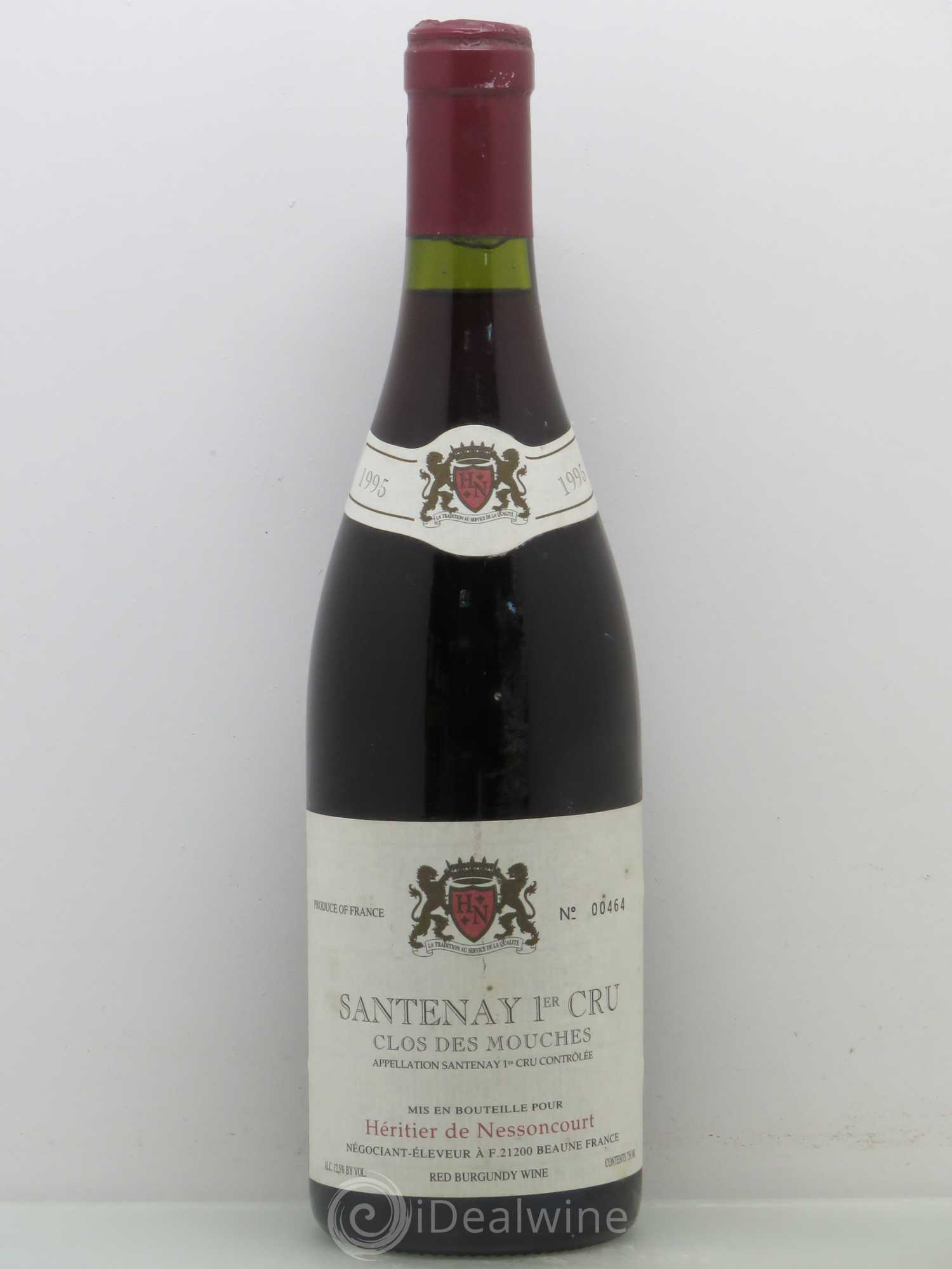 Santenay 1er Cru Clos Des Mouches Heritier De Nessoncourt 1995 - Posten von 1 Flasche - 0