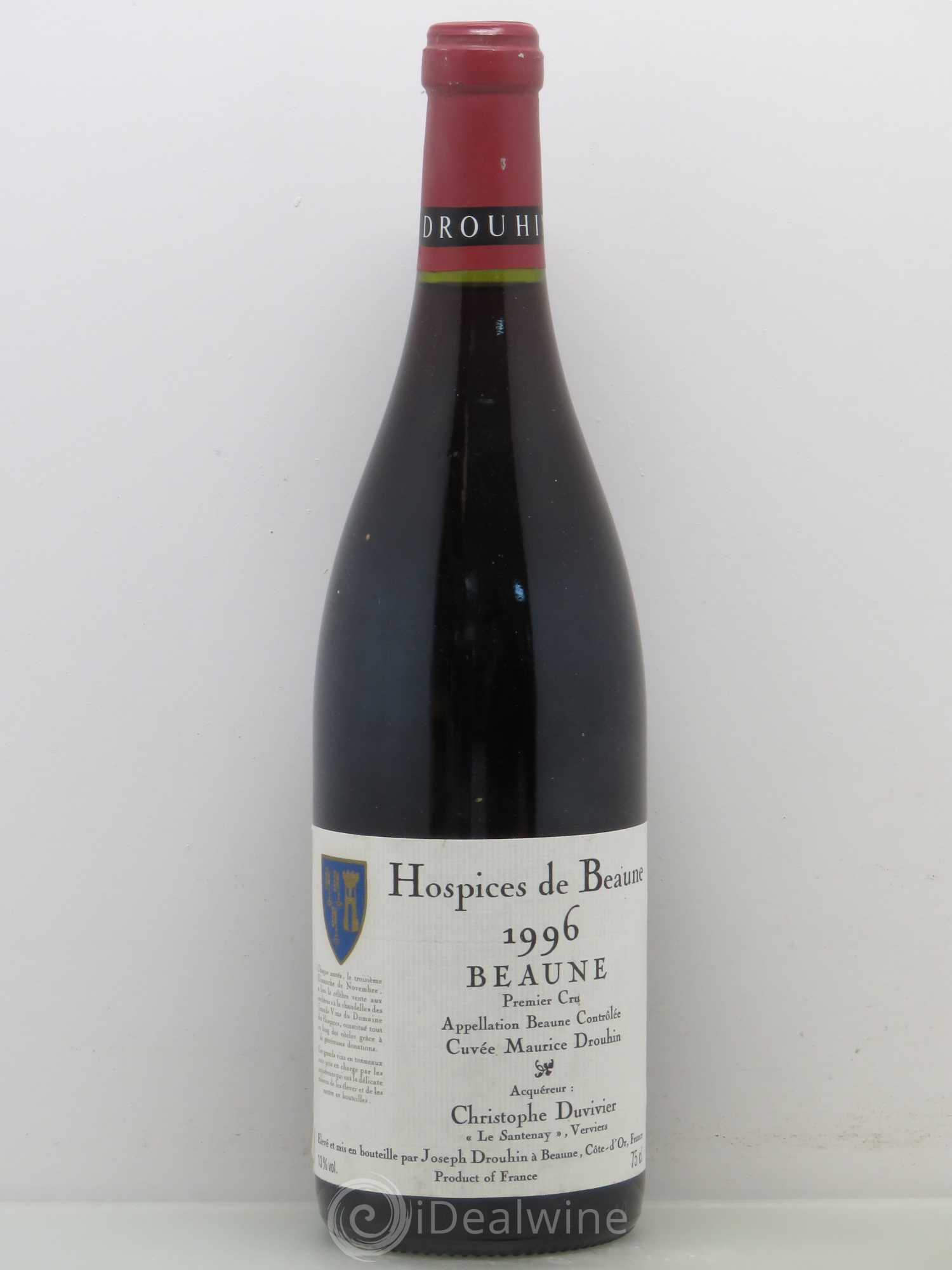 Beaune 1er Cru Hospices de Beaune Cuvee Maurice Drouhin 1996 - Lot de 1 bouteille - 0