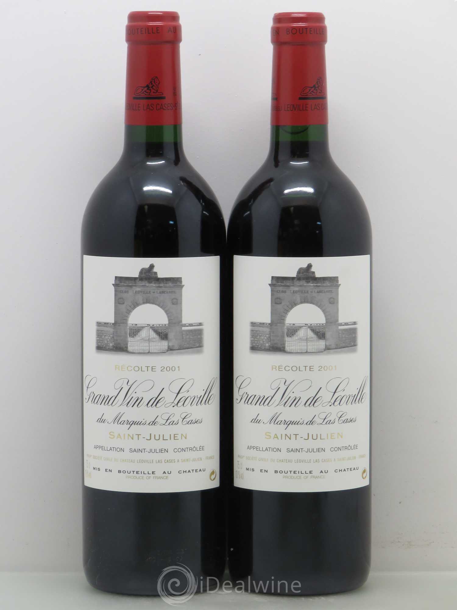 Château Léoville Las Cases 2ème Grand Cru Classé 2001 - Lot de 2 bouteilles - 0