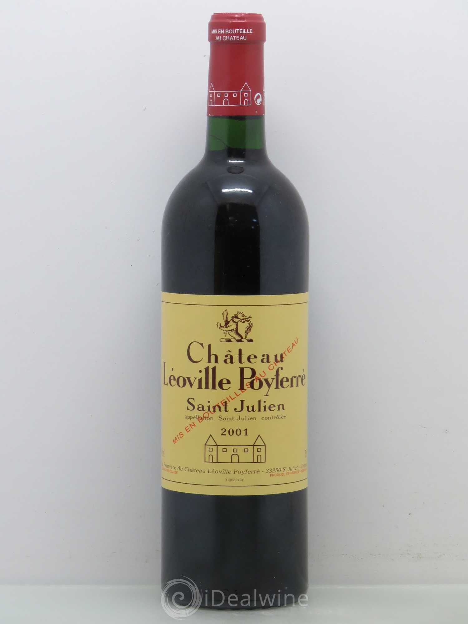 Château Léoville Poyferré 2ème Grand Cru Classé 2001 - Lot de 1 bouteille - 0