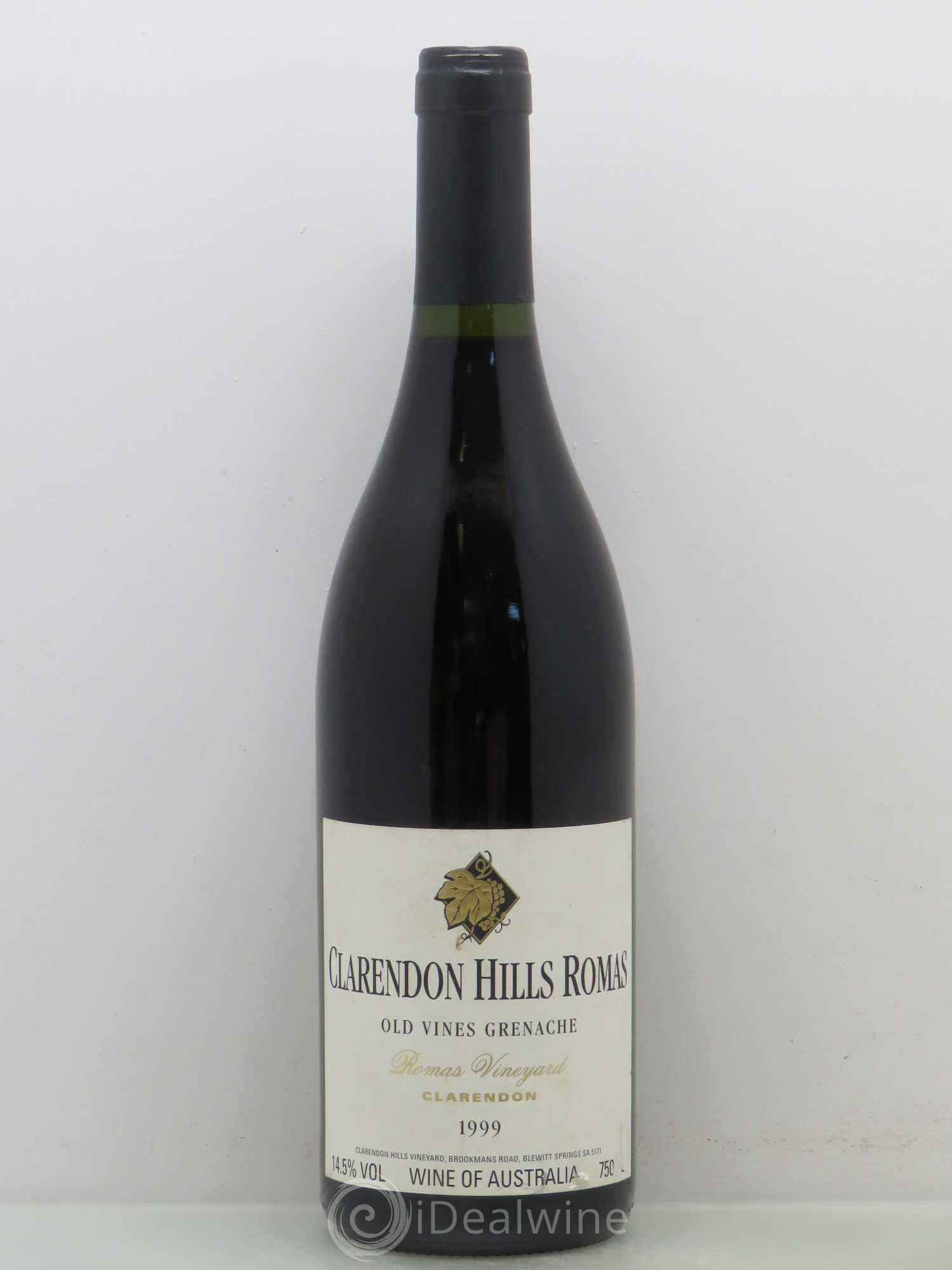 Australie Clarendon Hills Grenache Old Vines Romas 1999 - Posten von 1 Flasche - 0