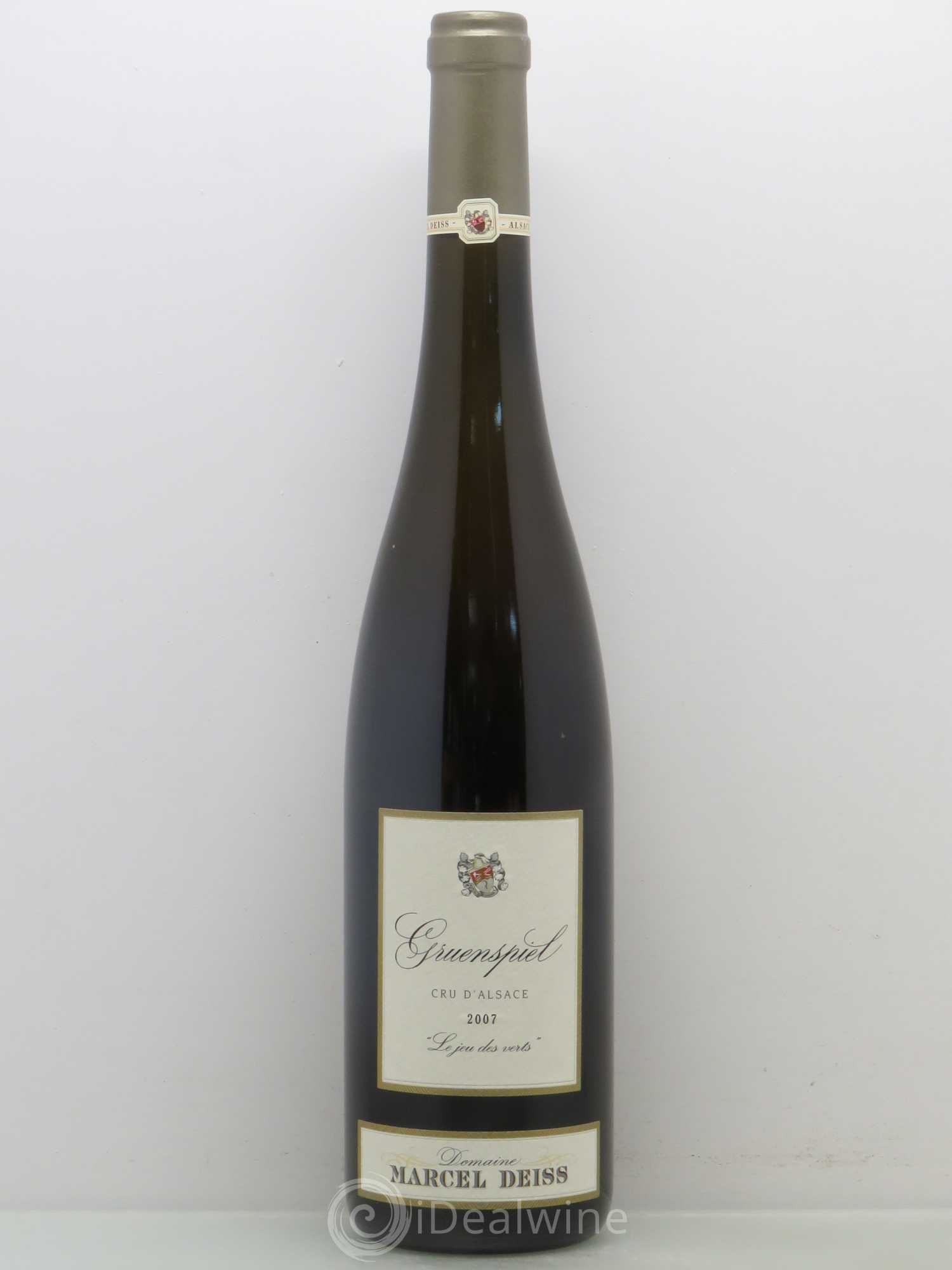 Alsace Gruenspiel Marcel Deiss (Domaine) 2007 - Lot de 1 bouteille - 0