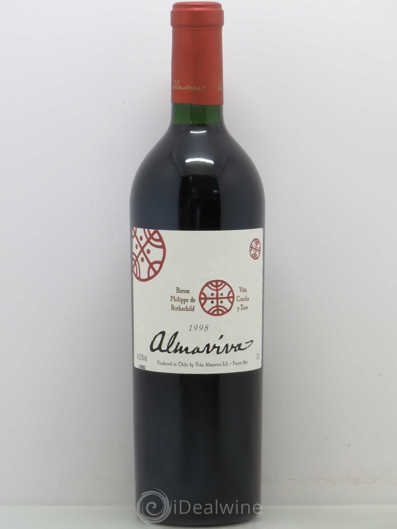 Chili Almaviva Baron P. de Rothschild Concha y Toro 1998 - Lot de 1 bouteille - 0