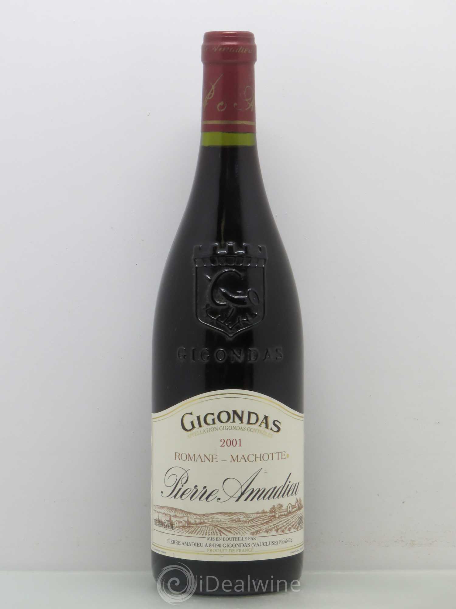 Gigondas Romane Machotte Pierre Amadieu 2001 - Posten von 1 Flasche - 0