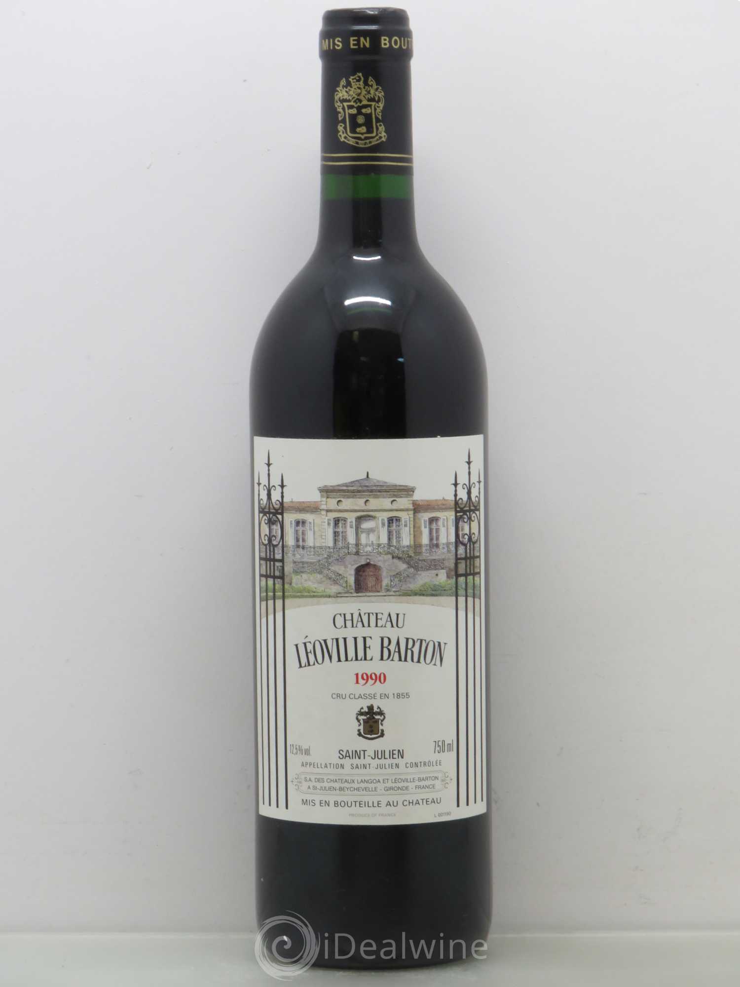 Château Léoville Barton 2ème Grand Cru Classé 1990 - Lot de 1 bouteille - 0