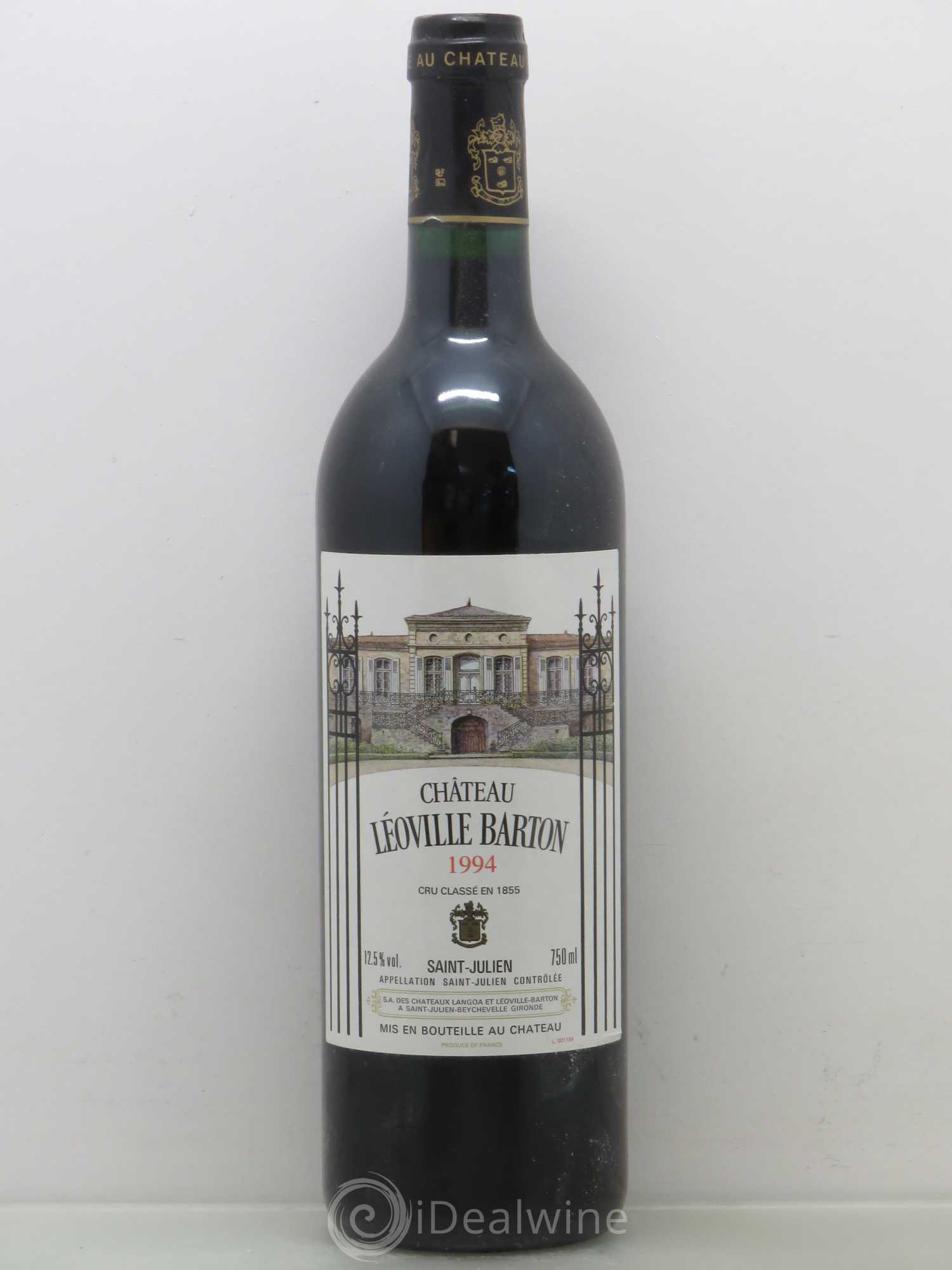 Château Léoville Barton 2ème Grand Cru Classé 1994 - Lot de 1 bouteille - 0