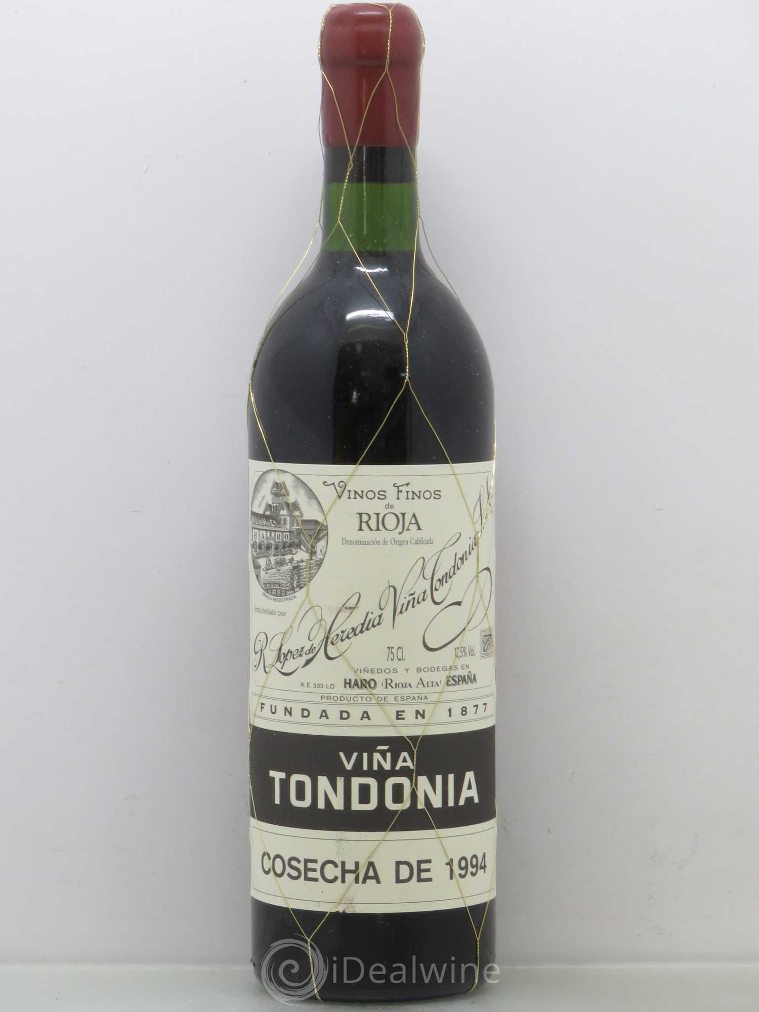 Rioja DOCA Reserva Vina Tondonia R. Lopez de Heredia 1994 - Lot de 1 bouteille - 0