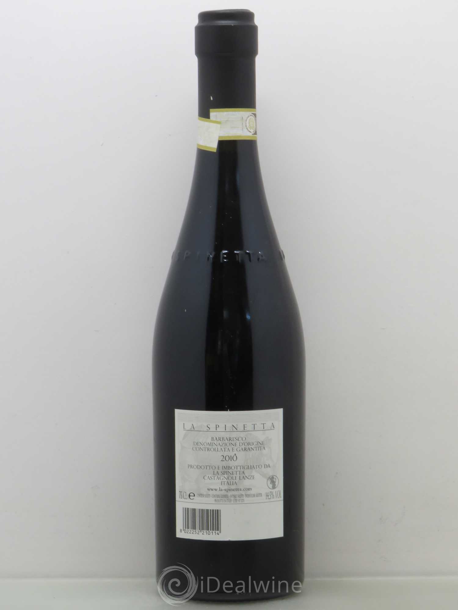 Barbaresco DOCG La Spinetta Valeirano Vursu Giorgio Rivetti 2010 - Lot de 1 bouteille - 1