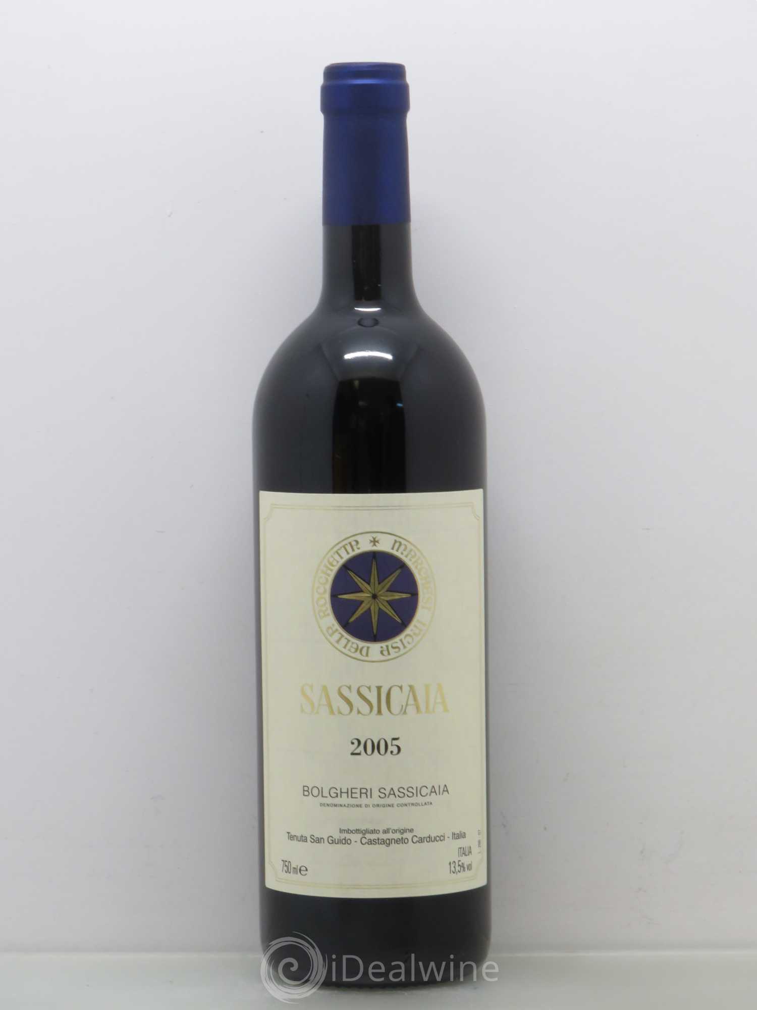 Bolgheri DOC Sassicaia Tenuta San Guido 2005 - Lot de 1 bouteille - 0