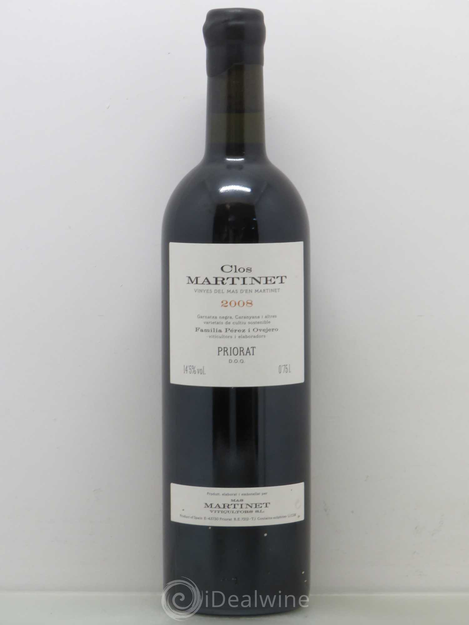 Priorat Clos Martinet DOCA Mas Martinet Viticultors 2008 - Lot de 1 bouteille - 0
