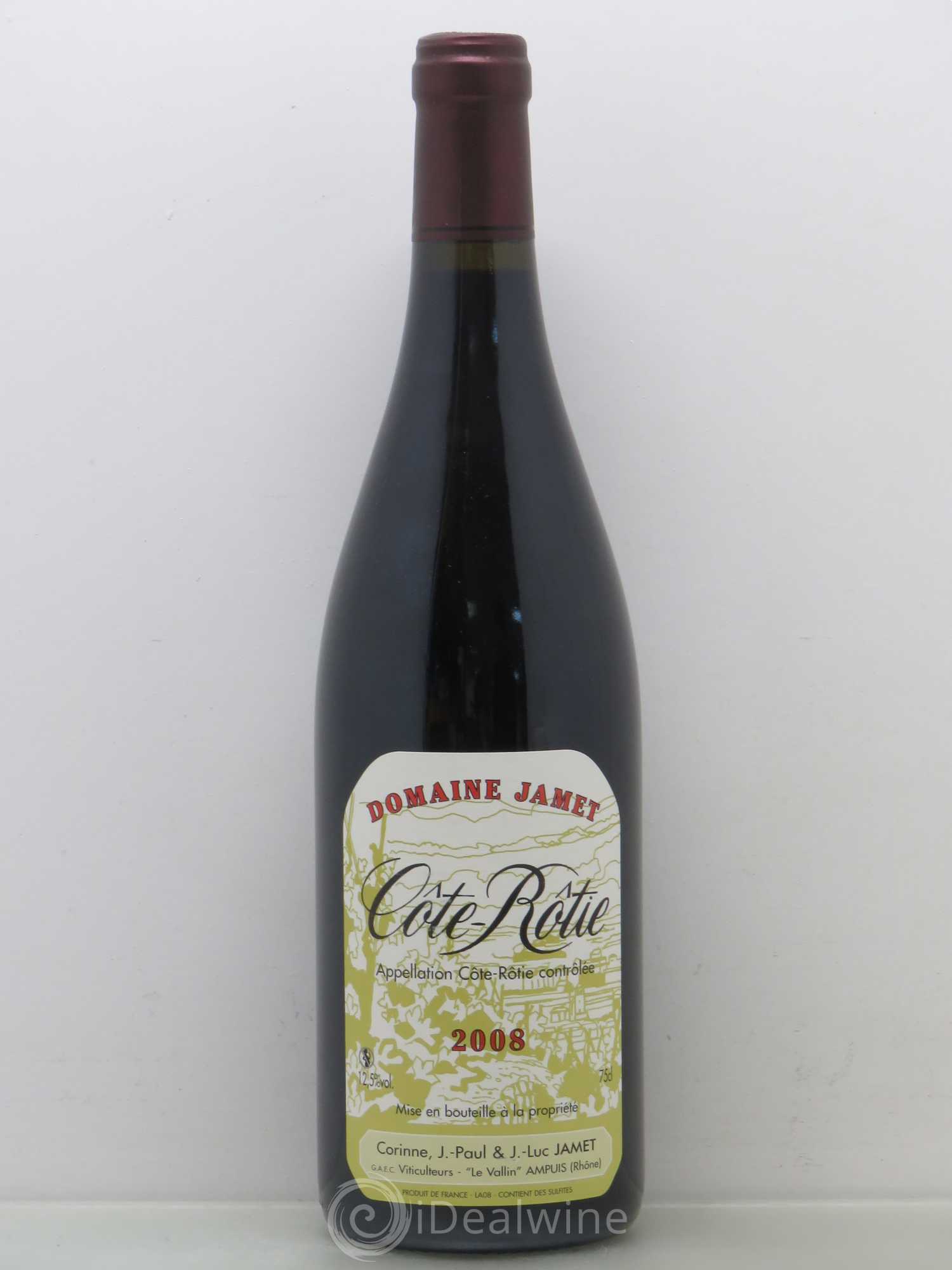 Côte-Rôtie Jamet (Domaine) 2008 - Lot de 1 bouteille - 0