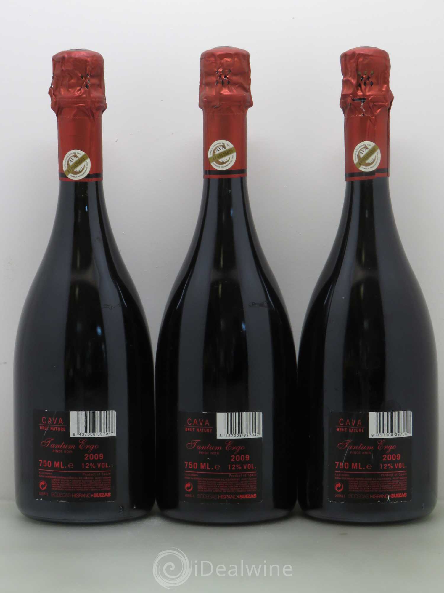 Vins Etrangers Bodegas Hispano Suizas Tantum Ergo Cava (sans prix de réserve) 2009 - Lotto di 3 bottiglie - 1