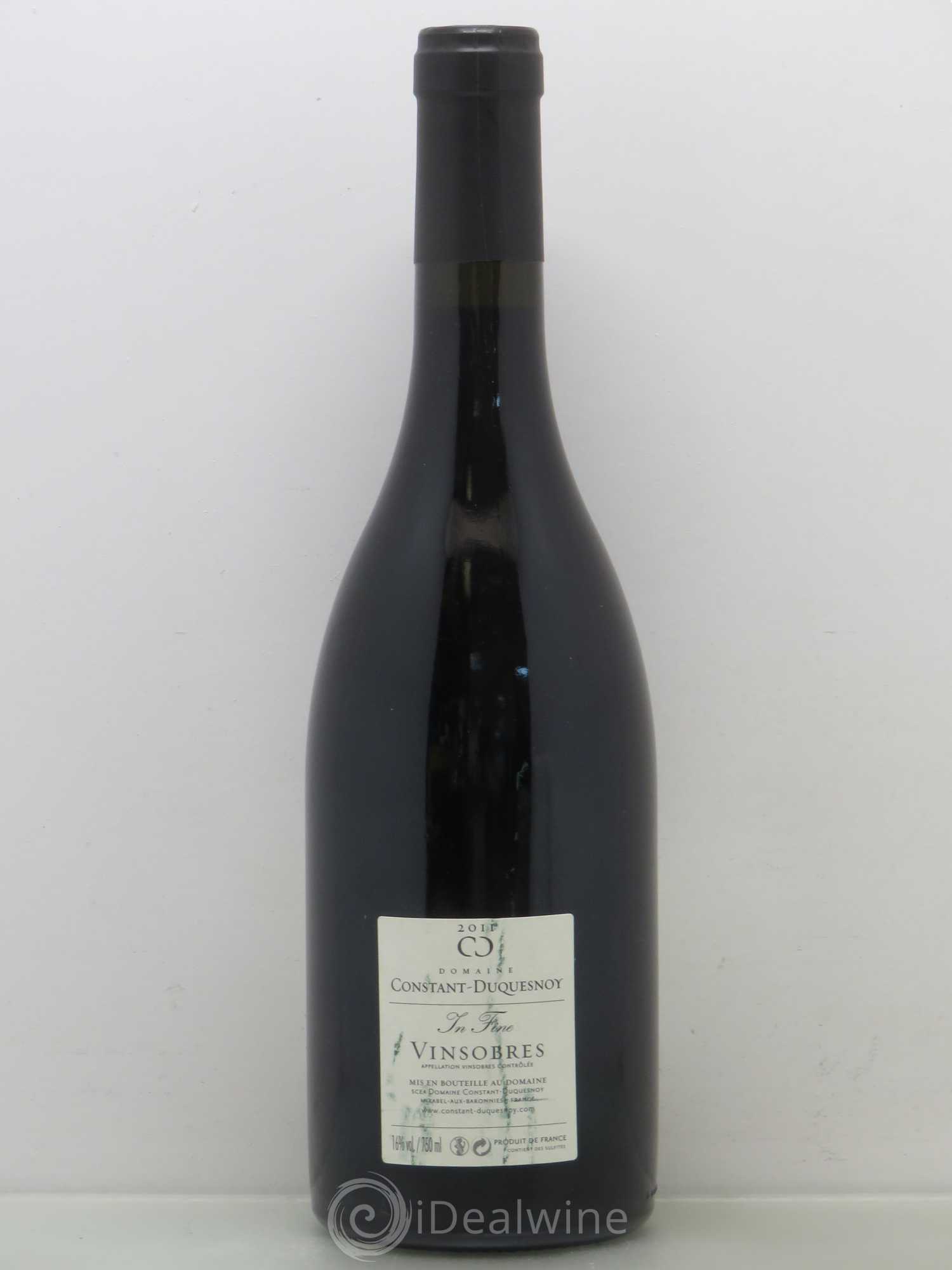 Rhône Vinsobres In Fine Domaine Constant-Duquesnoy 2011 - Lot de 1 bouteille - 1