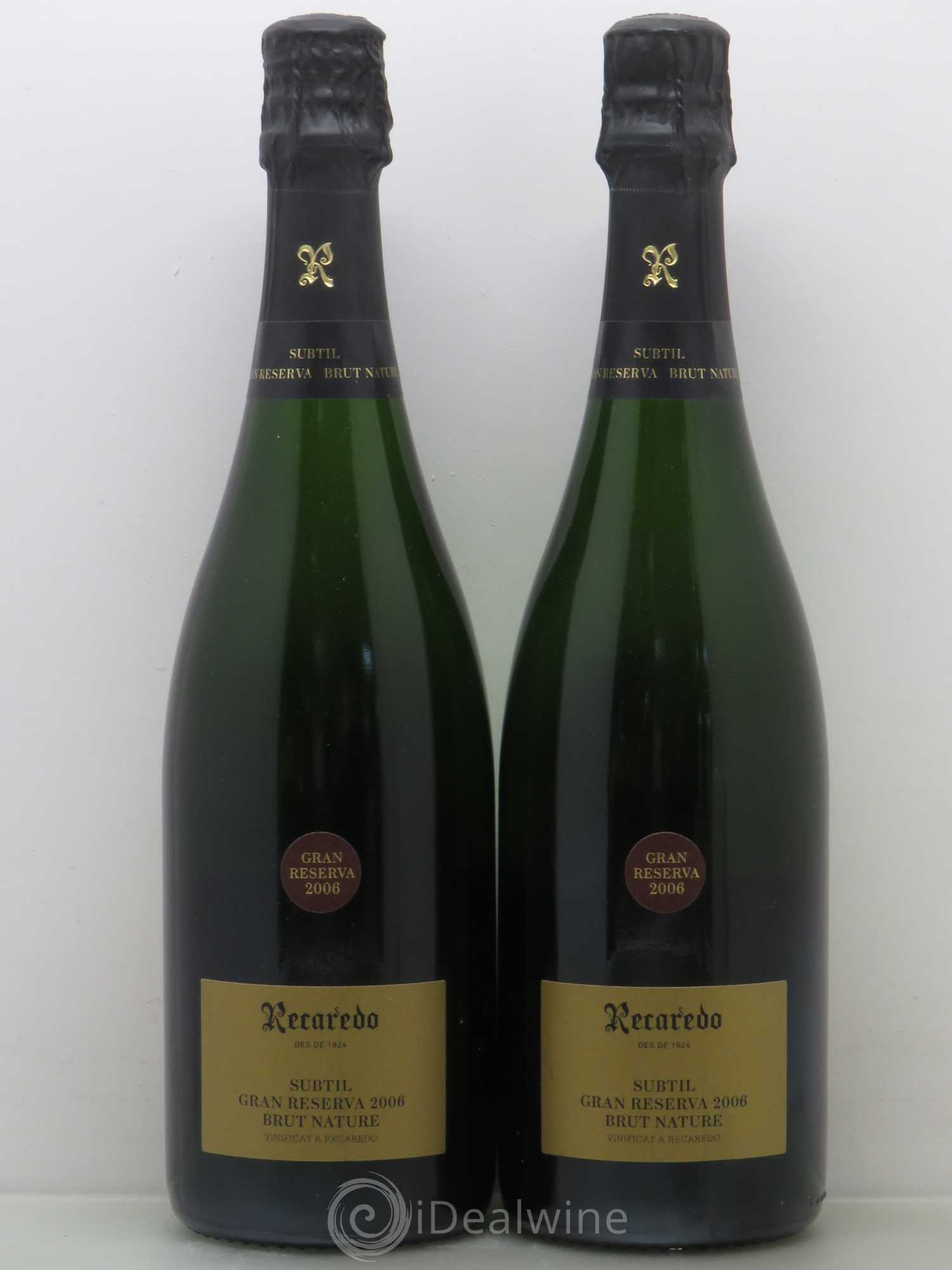 Espagne Cava Recaredo Subtil Gran Reserva Brut Nature 2006 - Posten von 2 Flaschen - 0