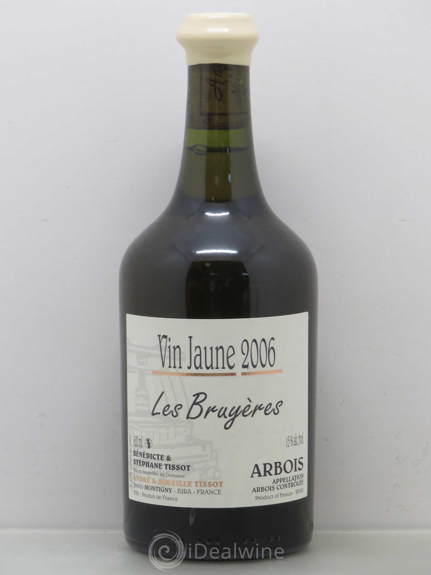 Arbois Vin Jaune Les Bruyères Bénédicte et Stéphane Tissot 2006 - Lot de 1 bouteille - 0