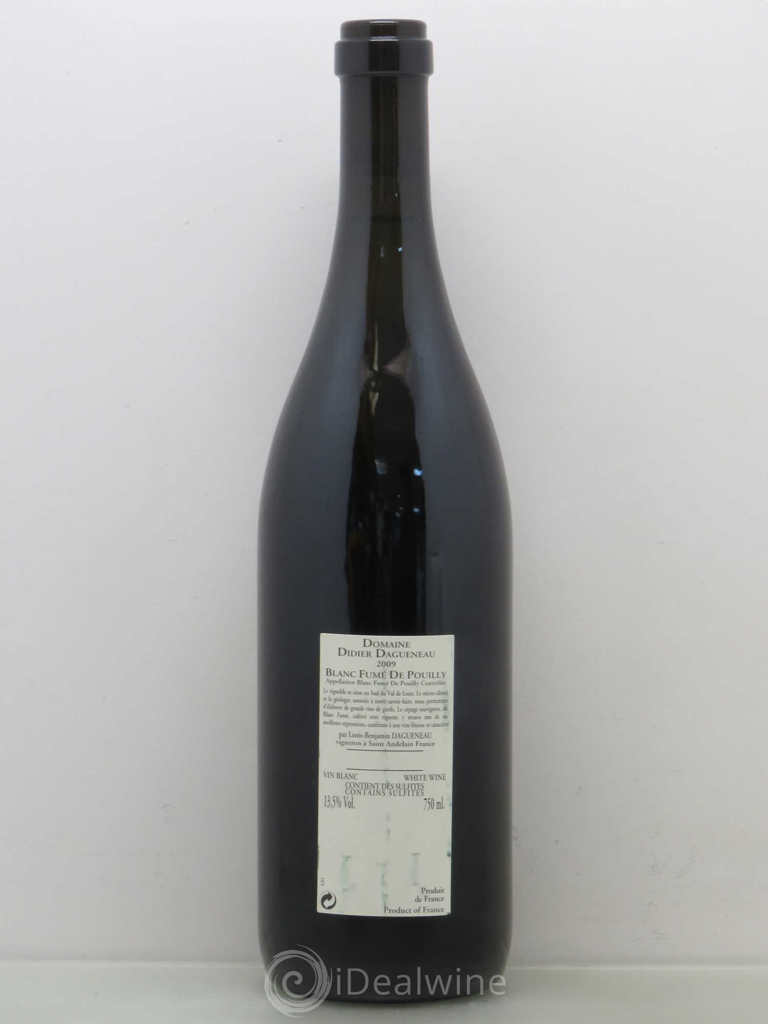 Vin de France (anciennement Pouilly-Fumé) Buisson Renard Dagueneau (Domaine Didier - Louis-Benjamin) 2009 - Lot de 1 bouteille - 1