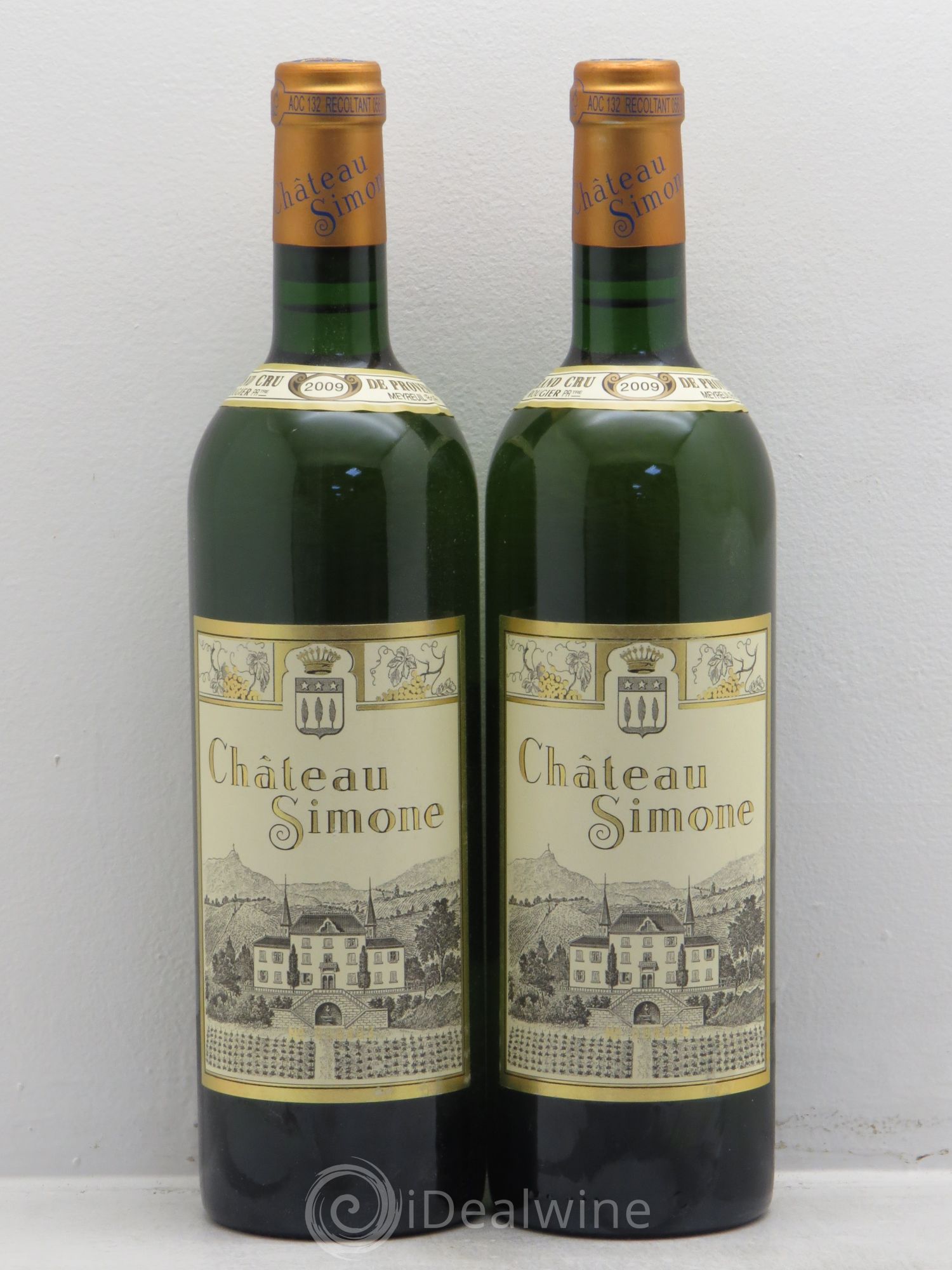 Palette Château Simone Famille Rougier 2009 - Lot de 2 bouteilles - 0