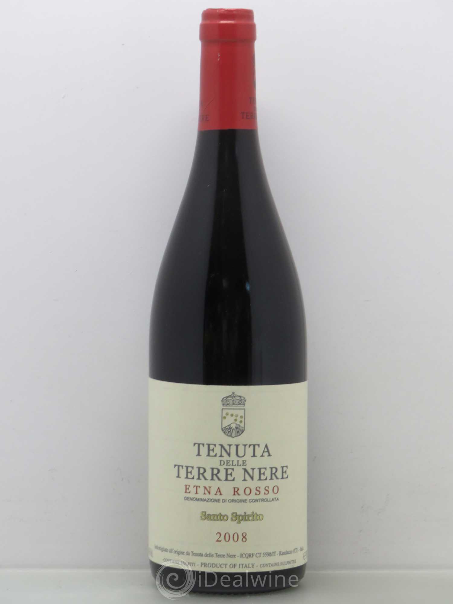 Etna Rosso DOC Tenuta delle Terre Nere Santo Spirito 2008 - Lot de 1 bouteille - 0
