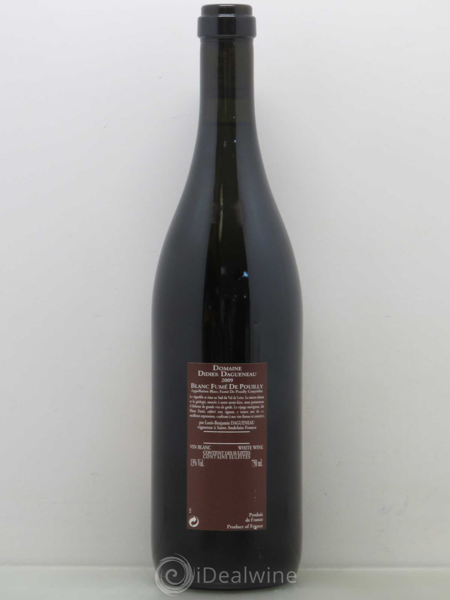 Vin de France (anciennement Pouilly-Fumé) Pur Sang Dagueneau (Domaine Didier - Louis-Benjamin) 2009 - Lot de 1 bouteille - 1