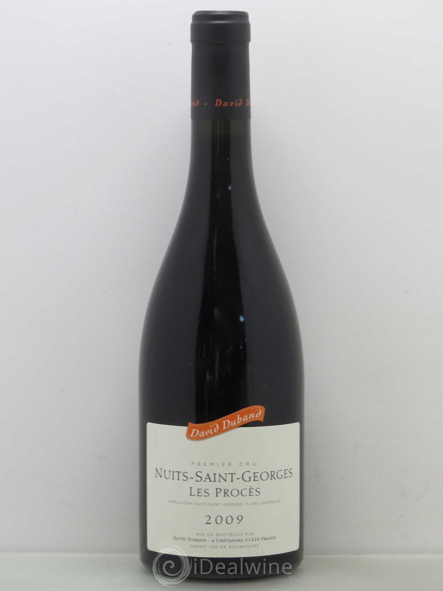 Nuits-Saint-Georges 1er Cru Les Procès David Duband (Domaine) 2009 - Lot de 1 bouteille - 0