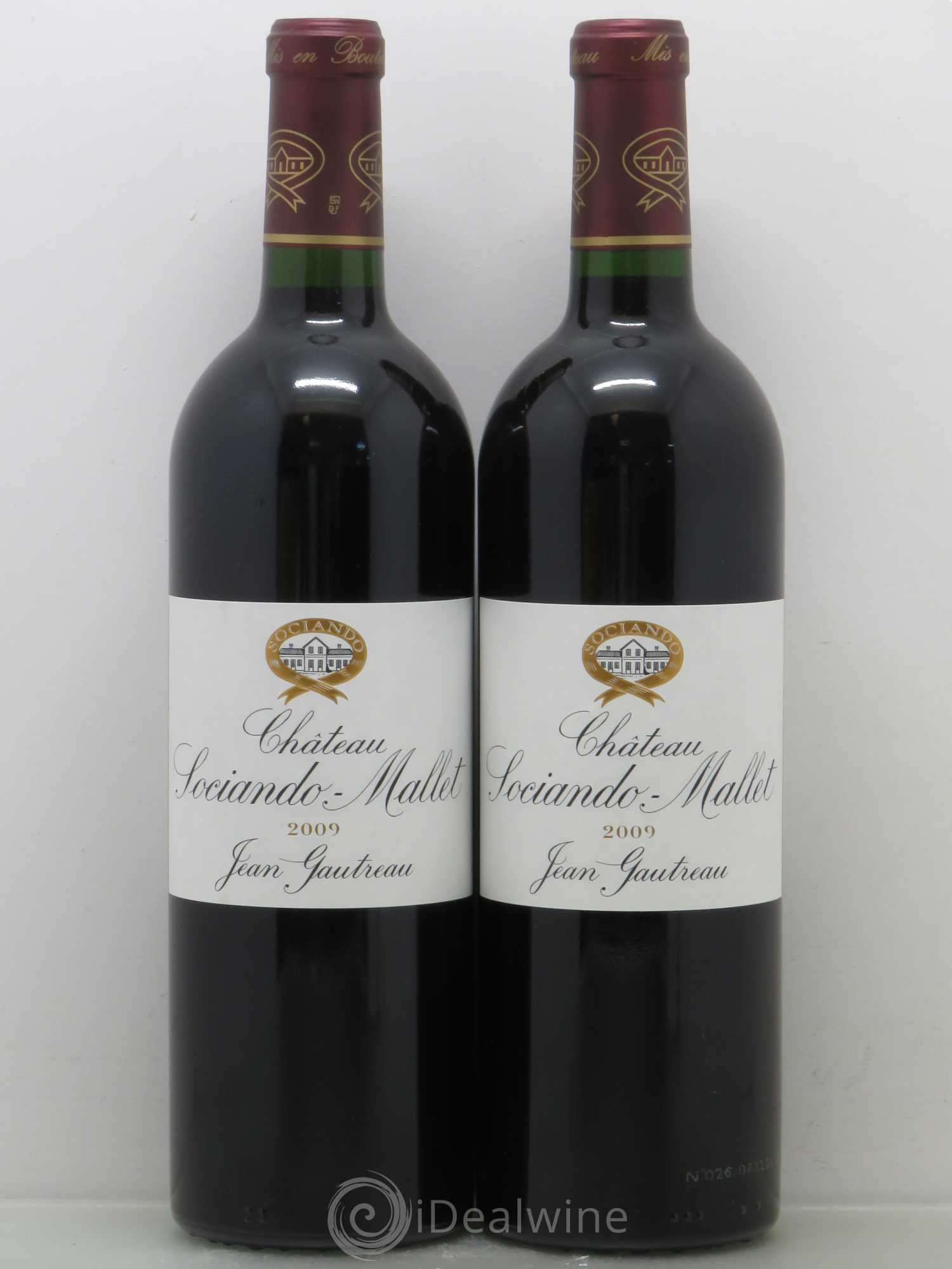 Château Sociando Mallet 2009 - Lot de 2 bouteilles - 0